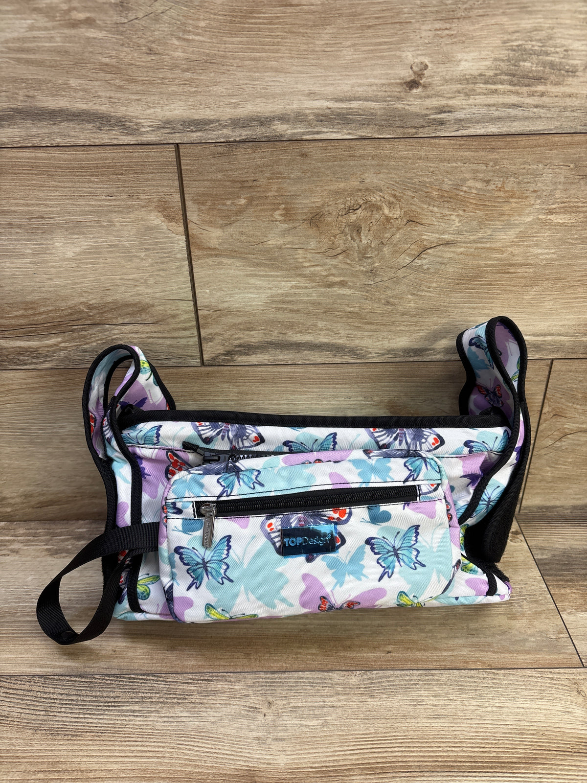 TOPDesign Universal Baby Stroller Organizer Butterfly Print