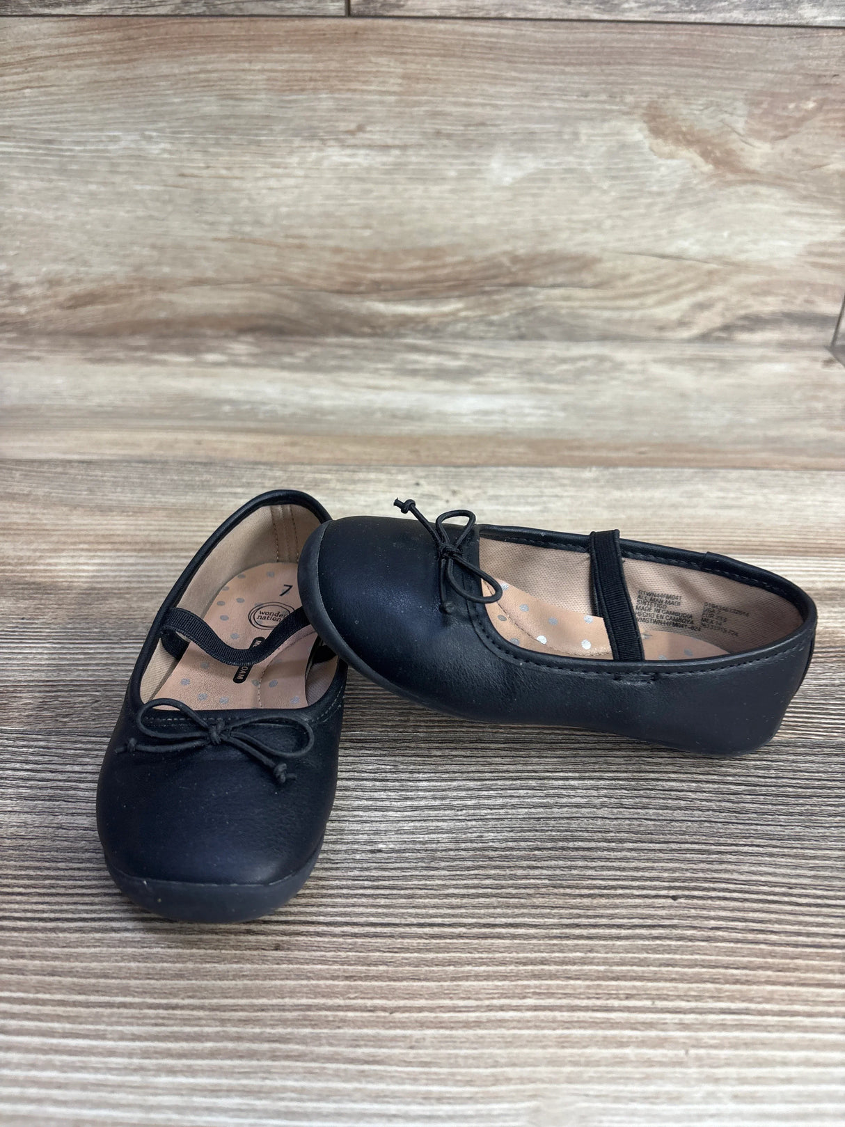 Wonder Nation Bow Ballet Flats sz 7c