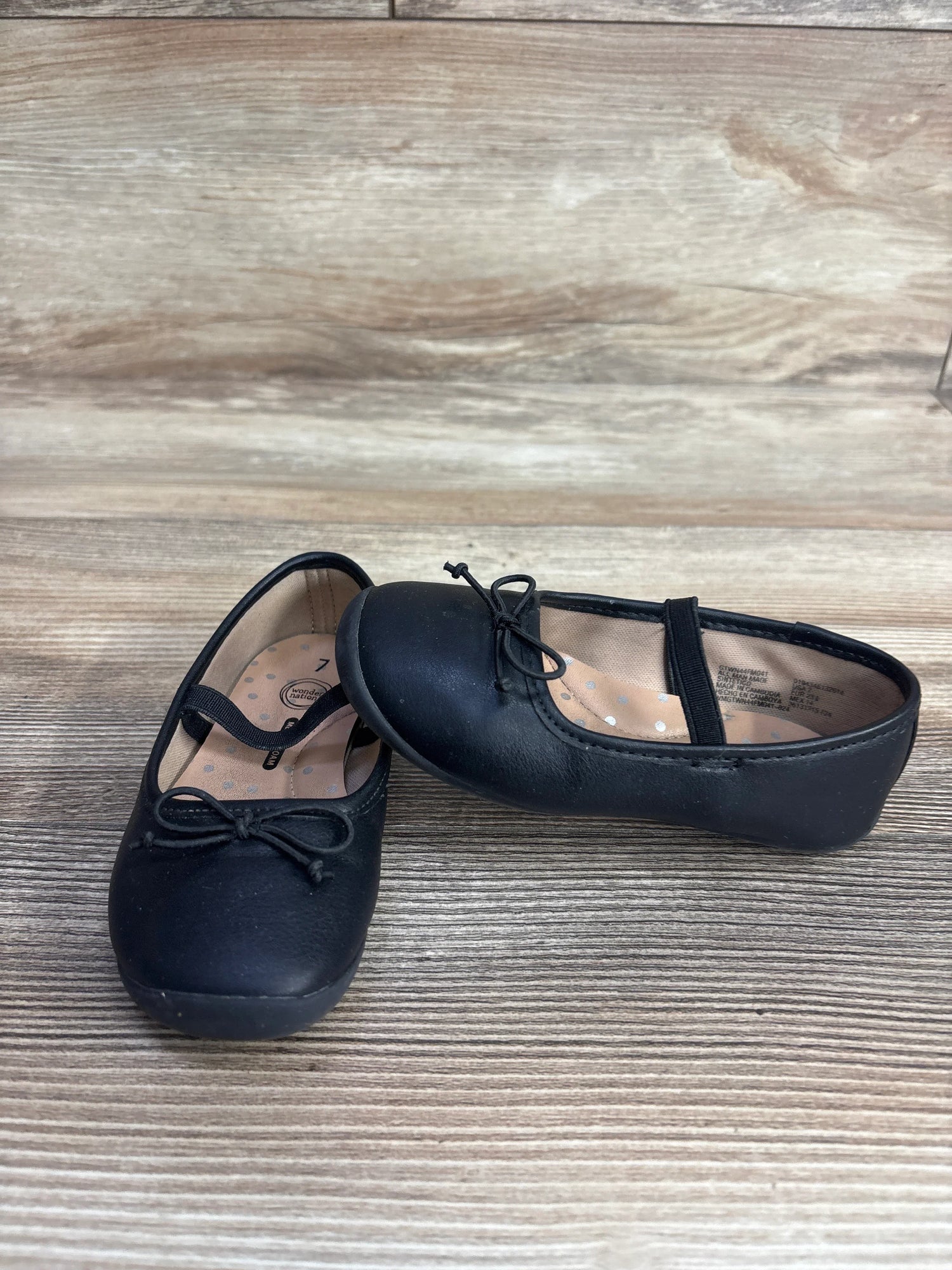 Wonder Nation Bow Ballet Flats sz 7c