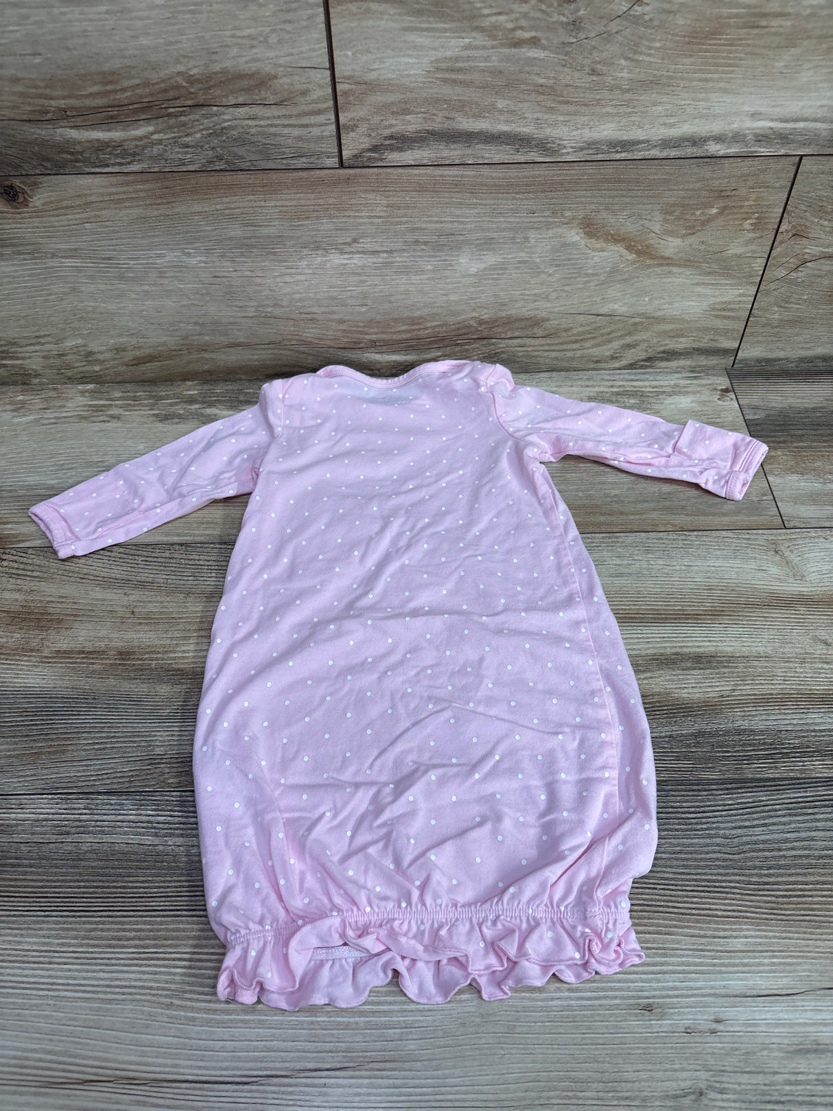 Little Me Polka Dot Sleep Gown Pink sz 0-3m