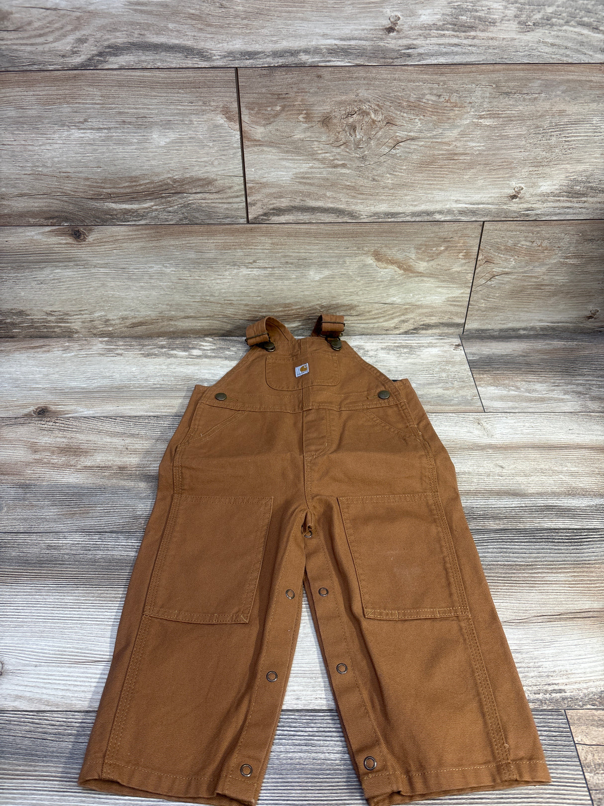 Carhartt Canvas Bib Overalls Brown sz 18m