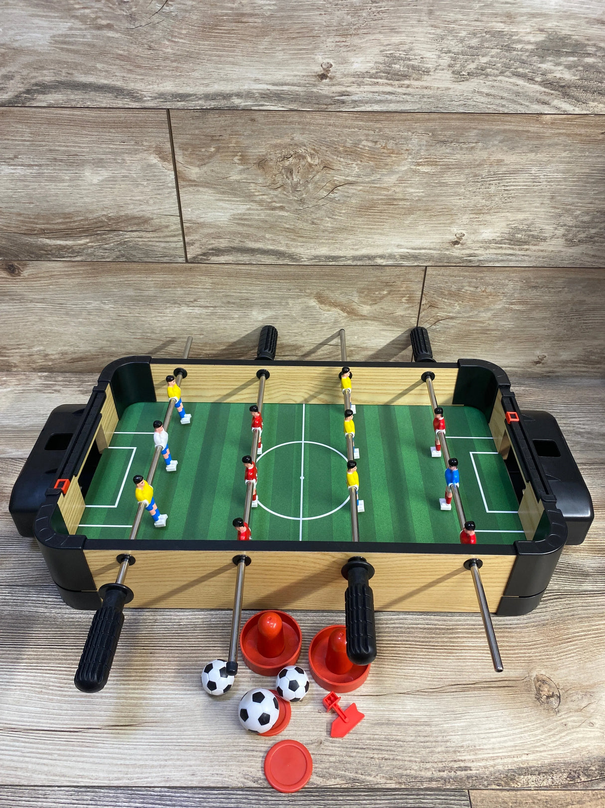 Ambassador 2-in-1 Tabletop Foosball and Air Hockey Game Set