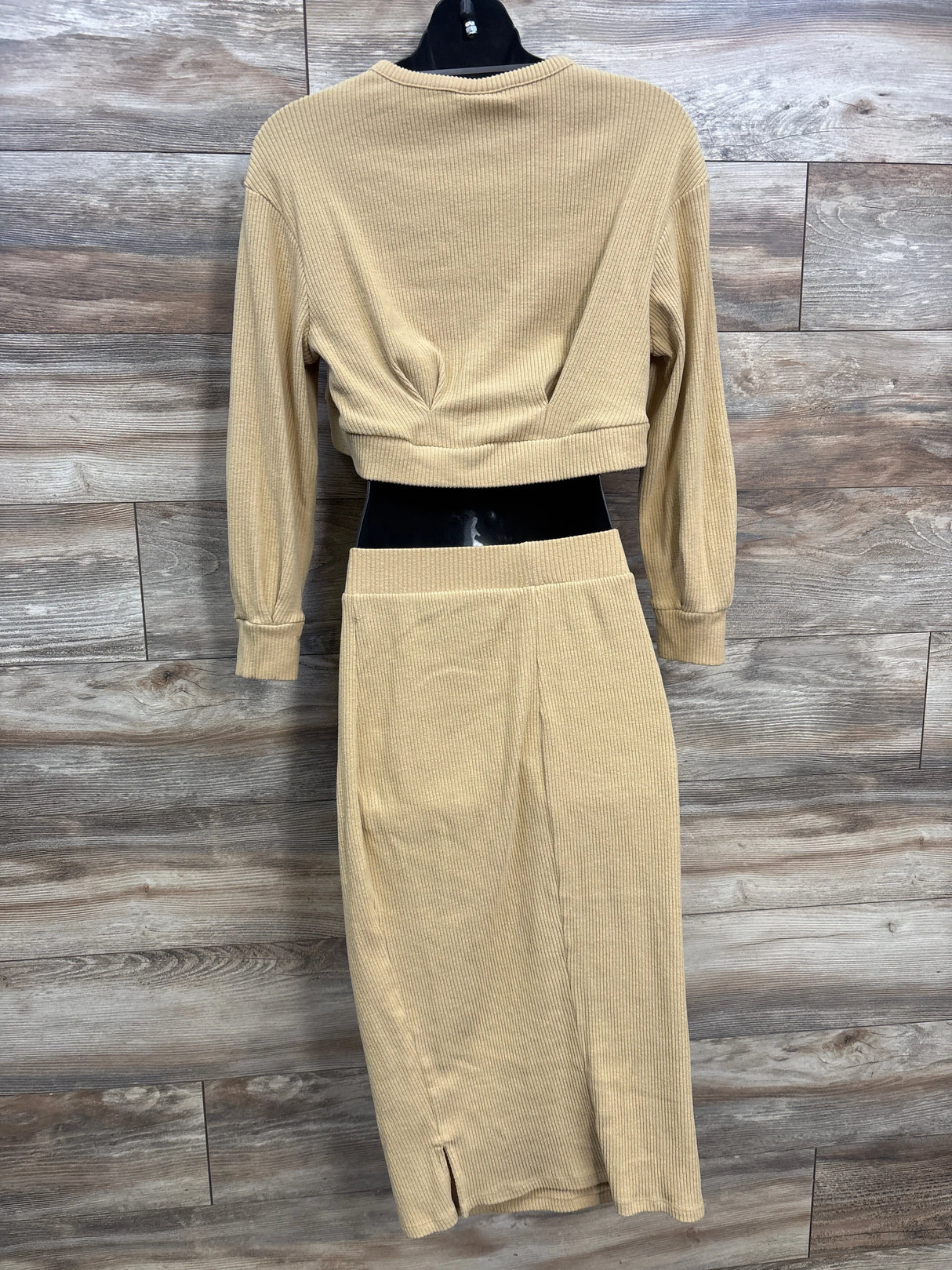 Isabel Maternity Ribbed 2pc Set Yellow sz Small