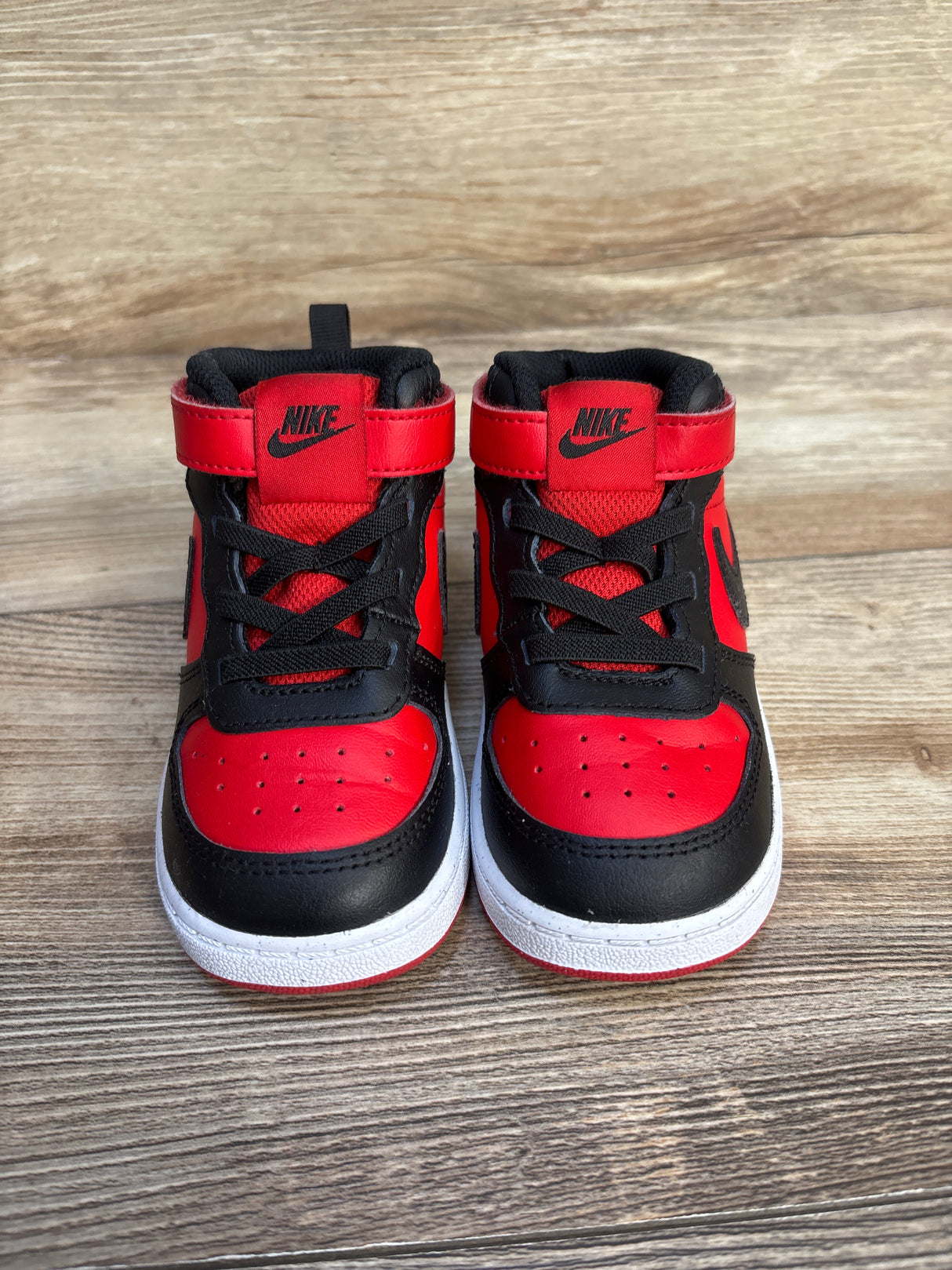 Nike Court Borough Mid 2 TD 'Black University Red' sz 8c