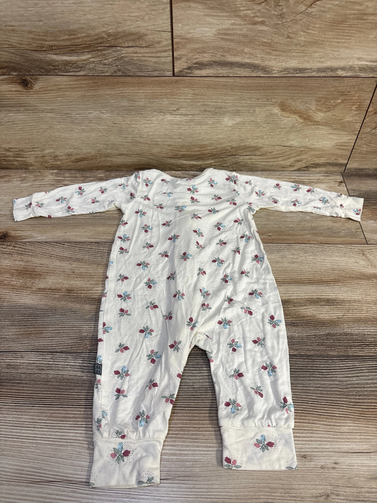 Modern Moments Floral Footless Viscose Sleeper Ivory sz 3-6m