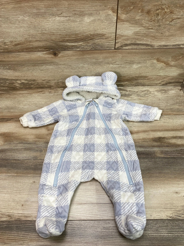 Ever & Ever Plaid Hooded Bunting White sz 3m - Me n Mommy To Be