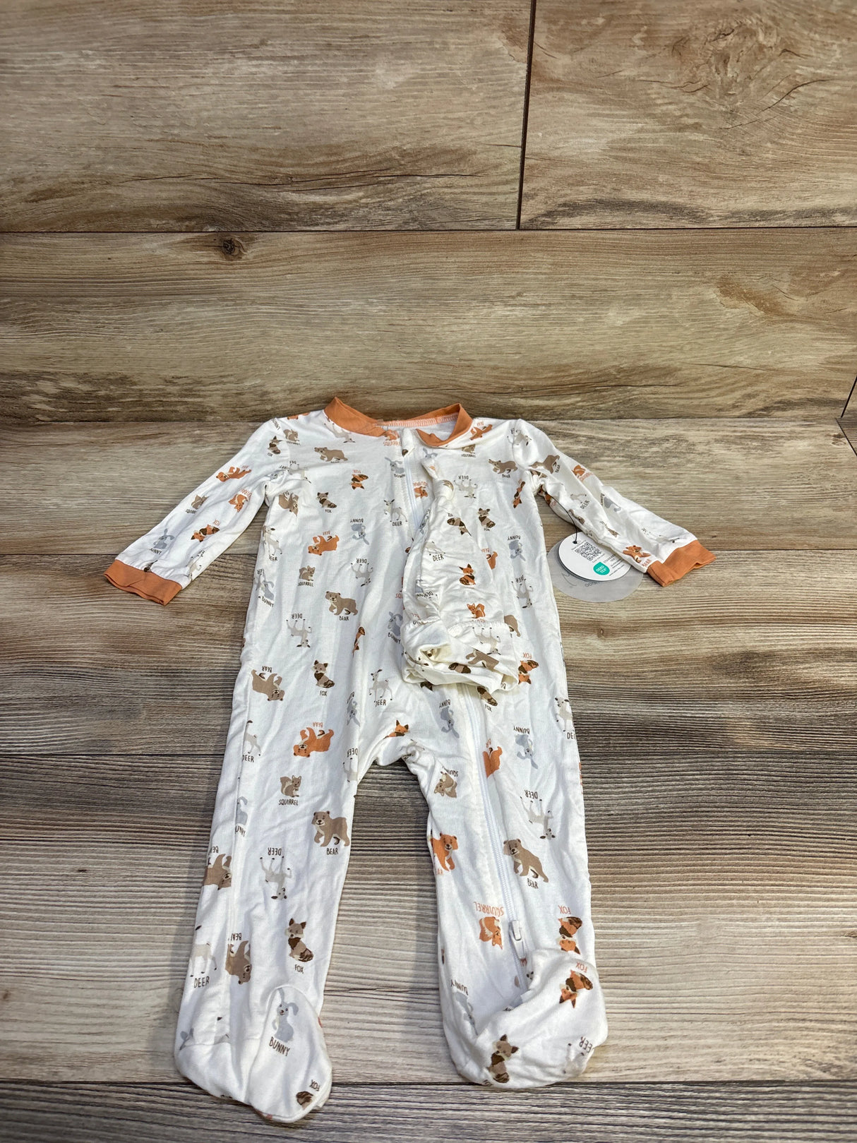 NEW Milkberry 2pc Bamboo Sleeper & Hat Set Ivory sz 6-9m