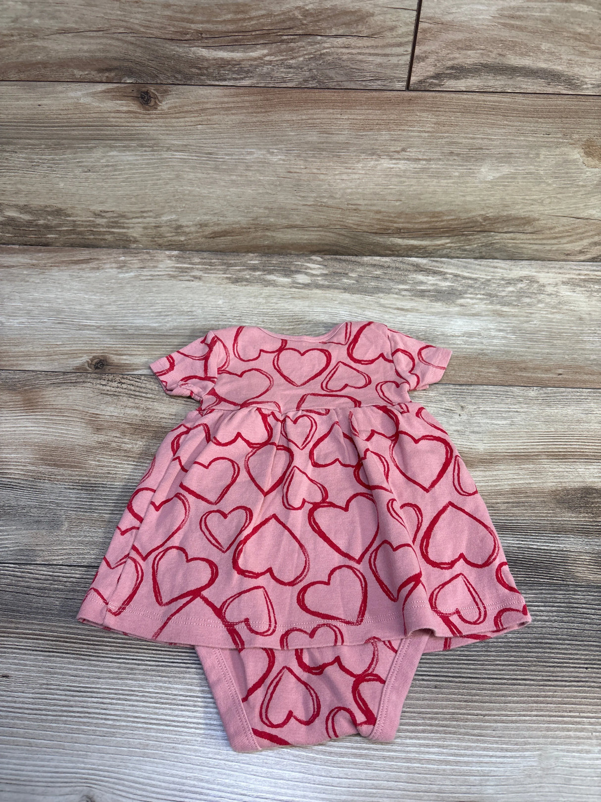 Just One You Heart Bodysuit Dress Pink sz 6m