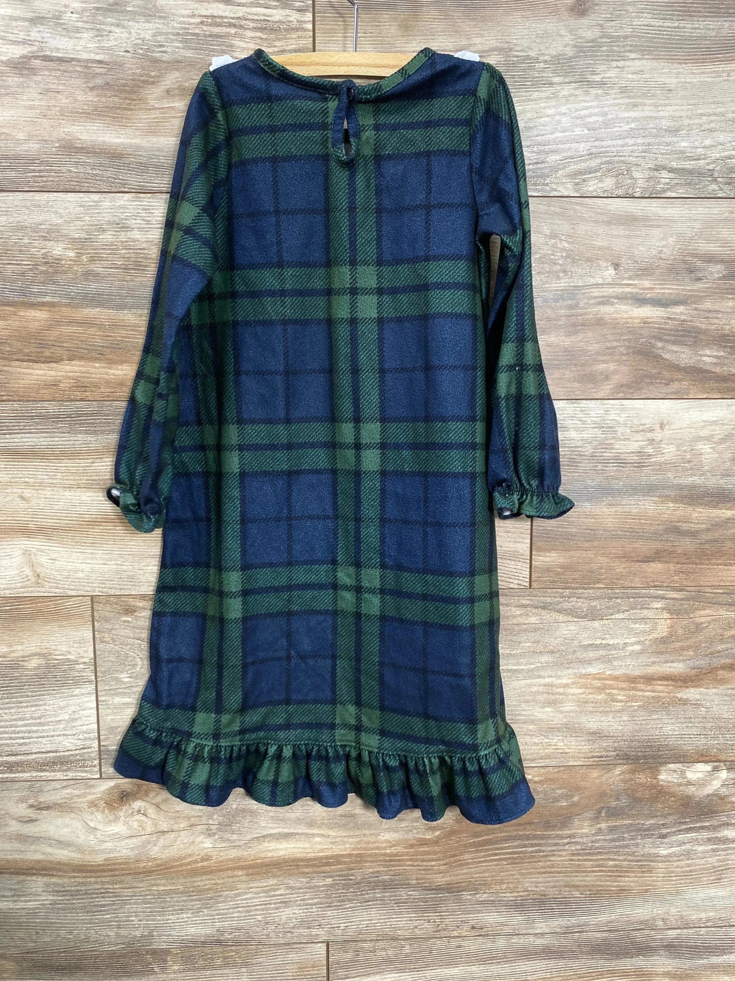 Komar Kids Plaid Granny Gown Green sz 4T - Me n Mommy To Be
