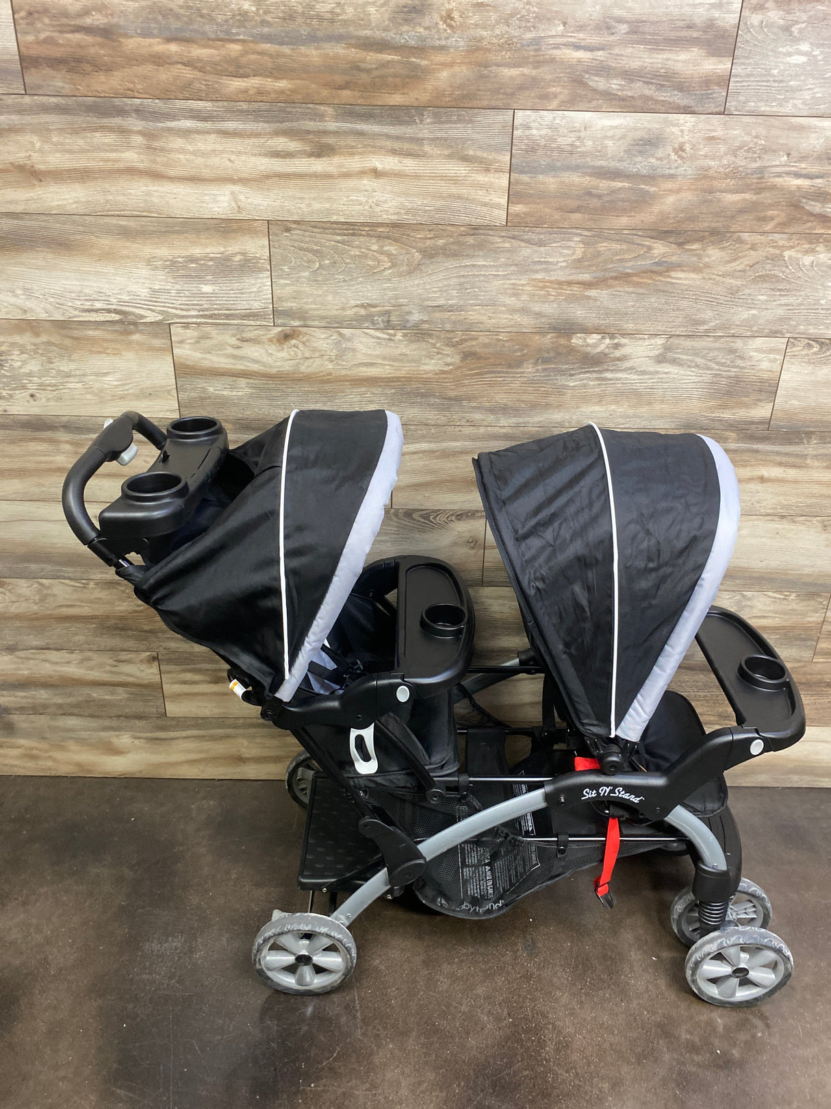 Baby Trend Sit N' Stand Double Stroller in Stormy