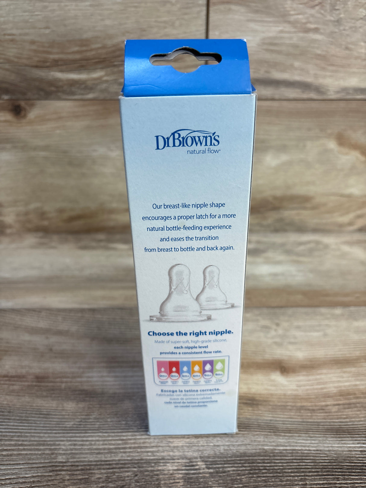 NEW Dr. Brown's Natural Flow Narrow Baby Bottle w/ Level 1 Slow Flow Nipple, Green 8oz