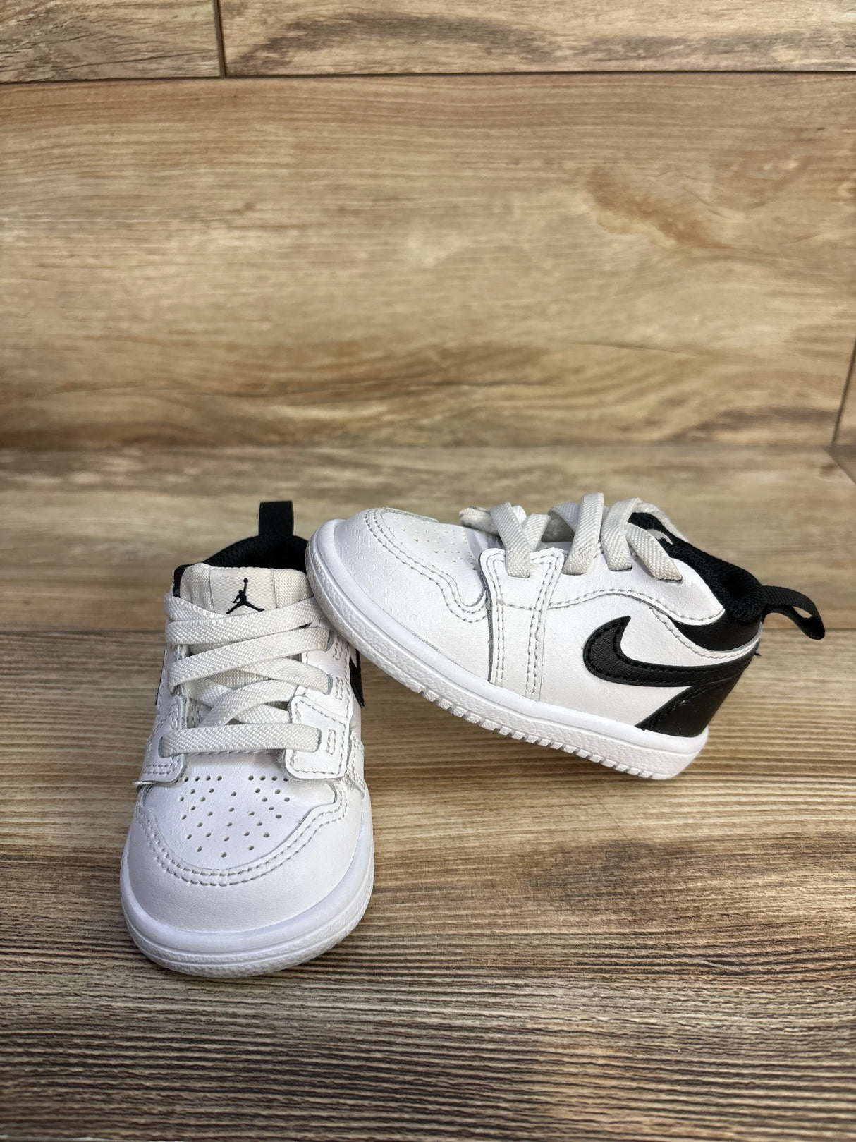 Air Jordan 1 Low ALT TD 'White Black' Sneakers sz 4c