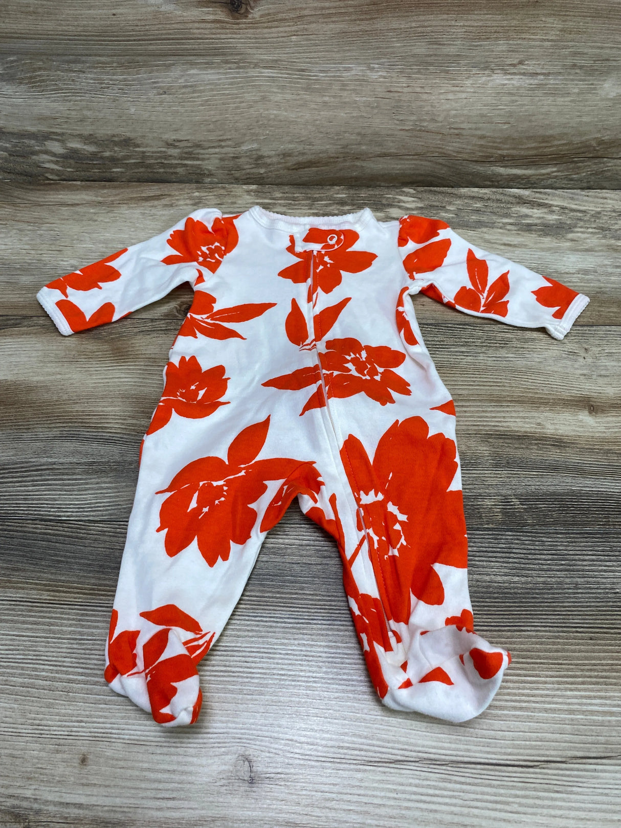 Carter's Floral Sleeper White sz 3m - Me n Mommy To Be