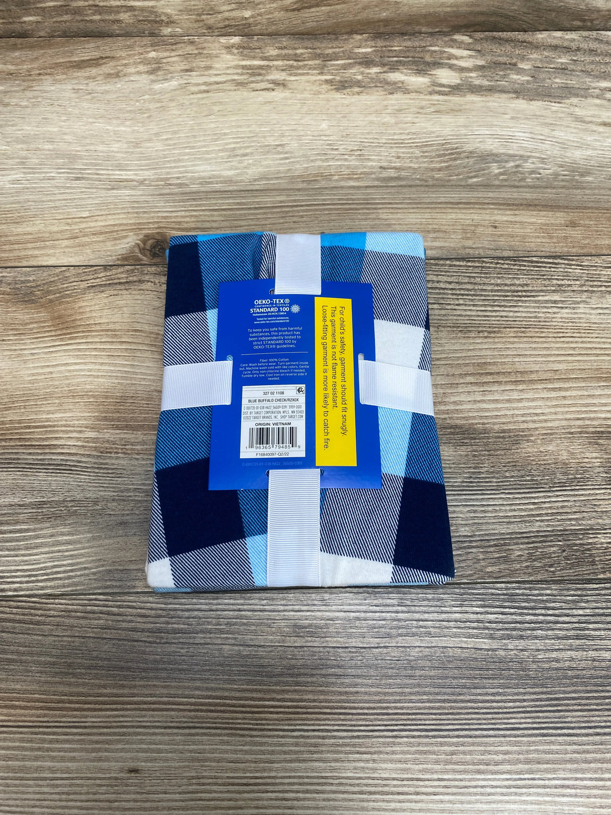 NEW Wondershop 2pc Buffalo Check Pajama Set Blue sz 12m - Me n Mommy To Be