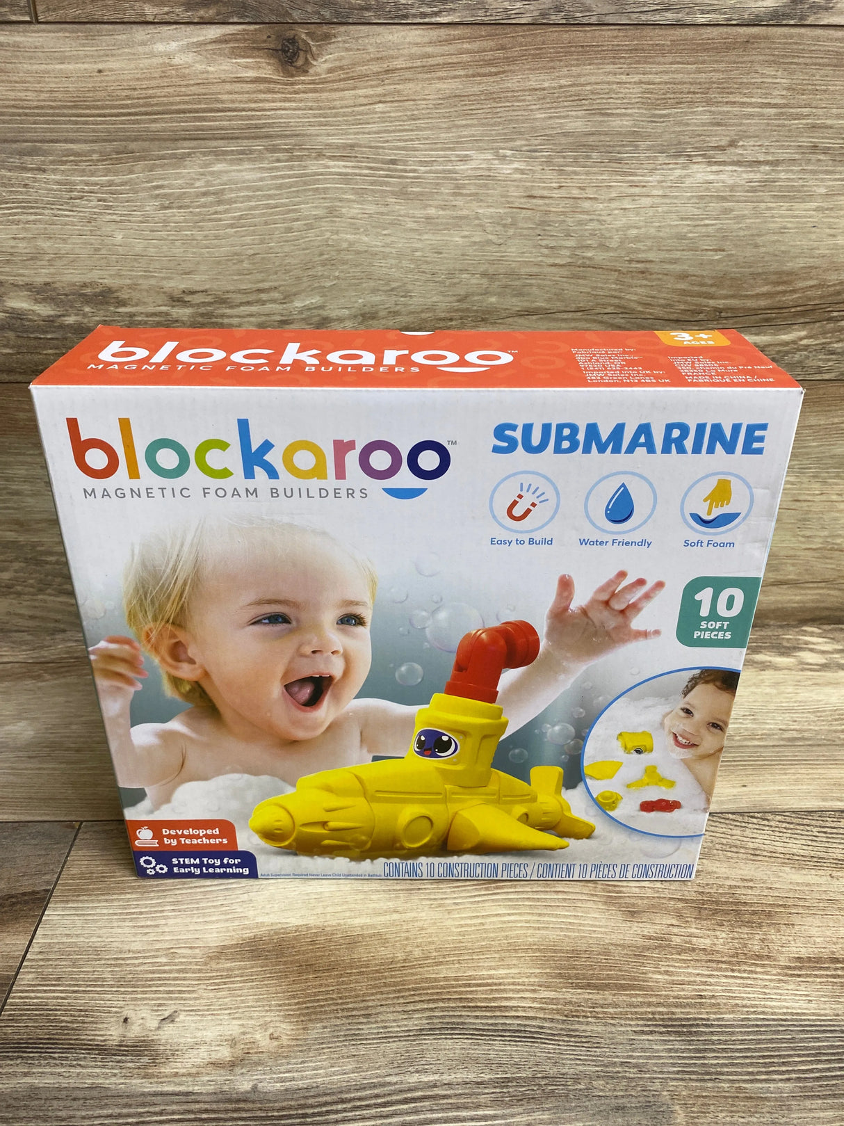Blockaroo Magnetic Foam Building Blocks - Submarine 10pc