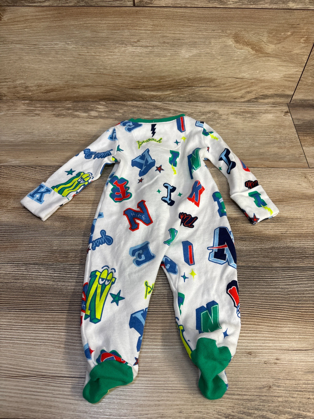 Nike Letter Print Sleeper White sz 3m - Me n Mommy To Be