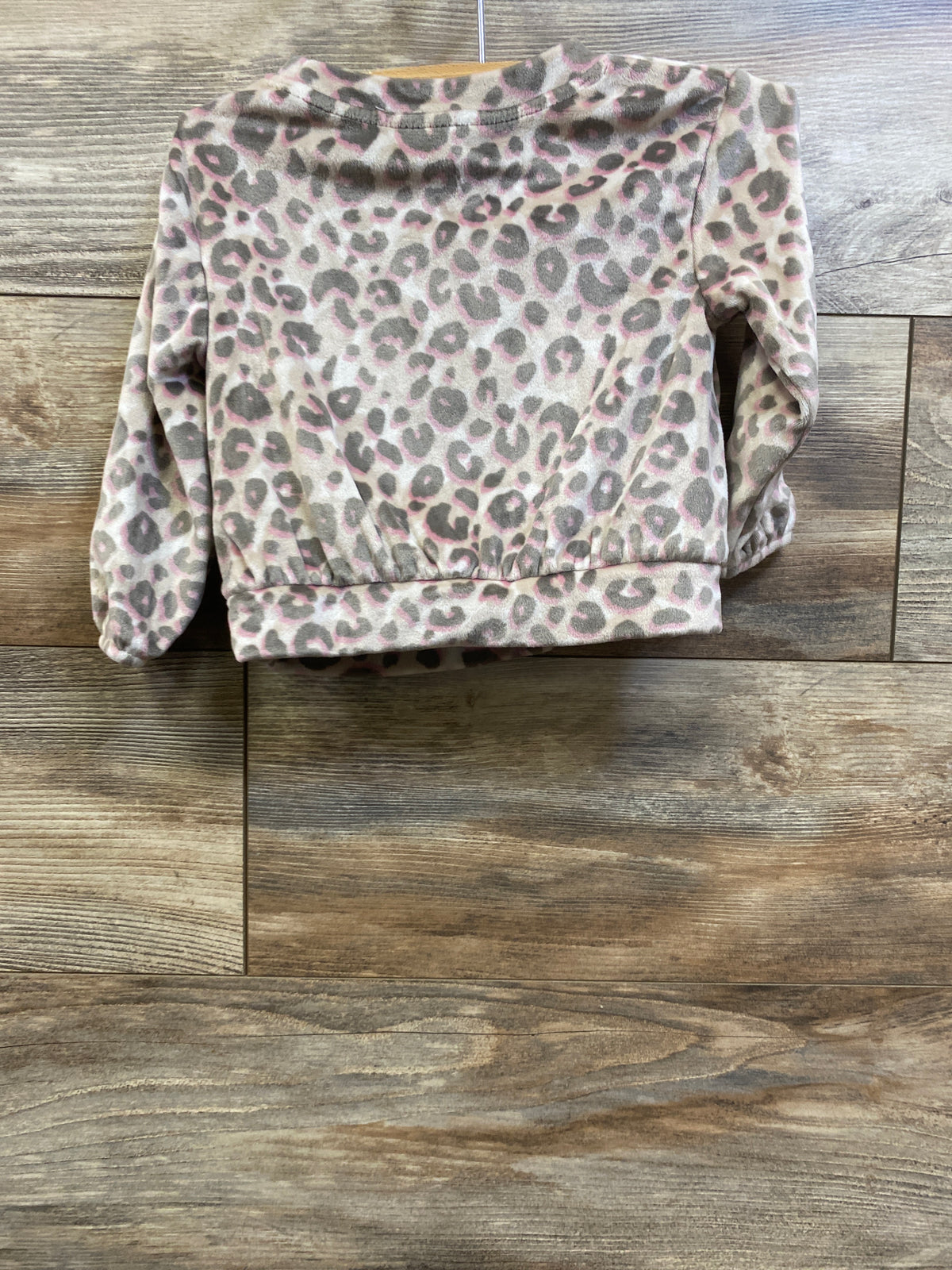 Cat & Jack Velour Leopard Sweatshirt Beige sz 18m