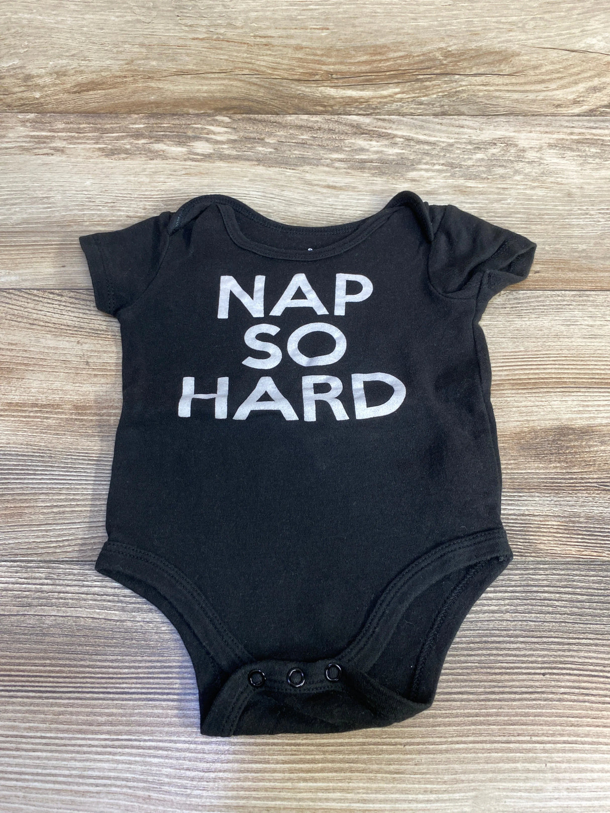 BWA Nap So Hard Bodysuit Black sz 9m - Me n Mommy To Be
