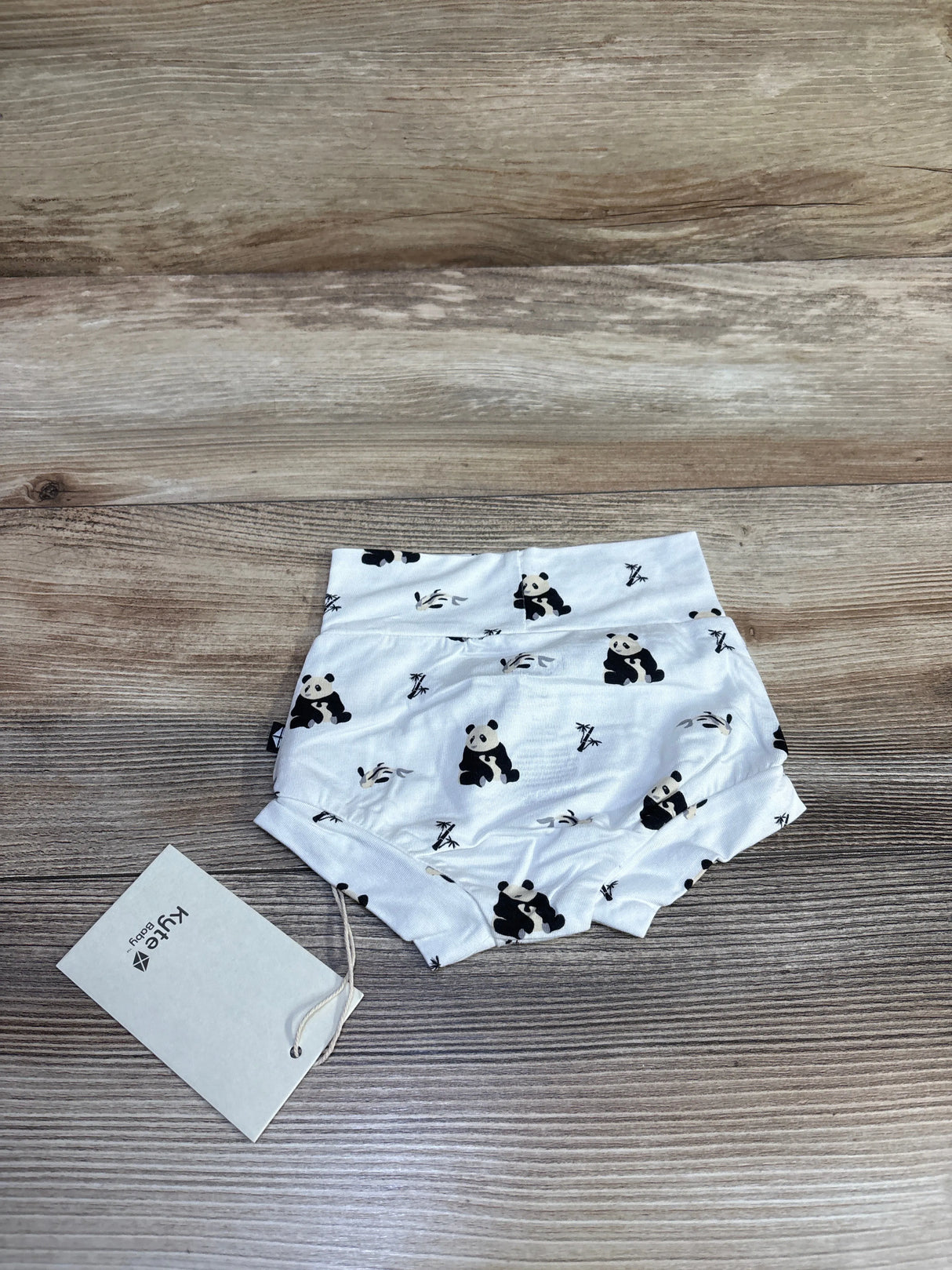 NEW Kyte Baby Panda Bear Bamboo Bummie White sz 3-6m