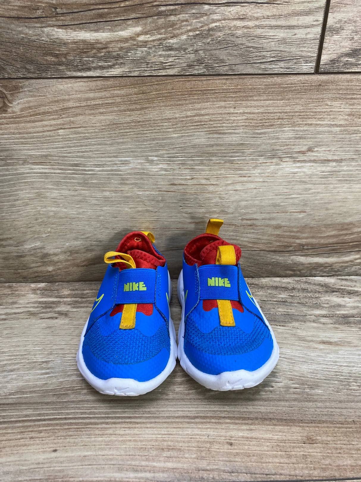 Nike Flex Runner 2 TD 'Photo Blue Atomic Green' Sneakers sz 4c - Me n Mommy To Be