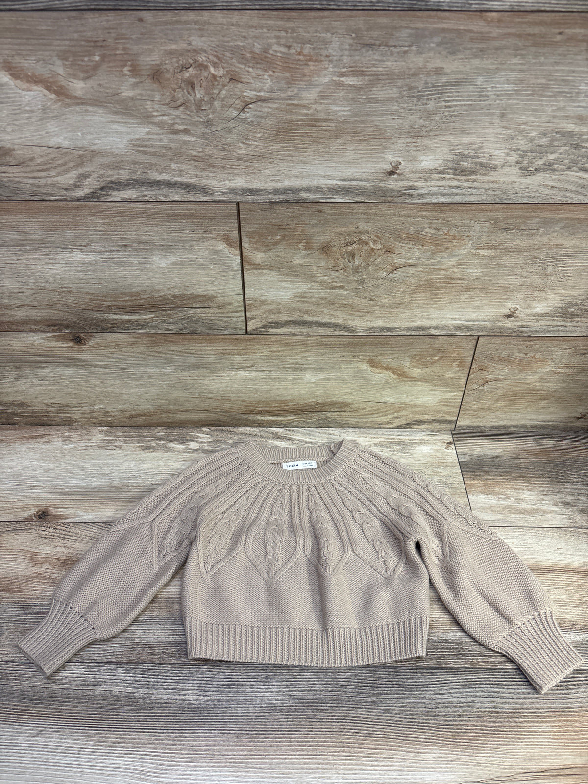 Shein Knit Sweater Tan sz 4T