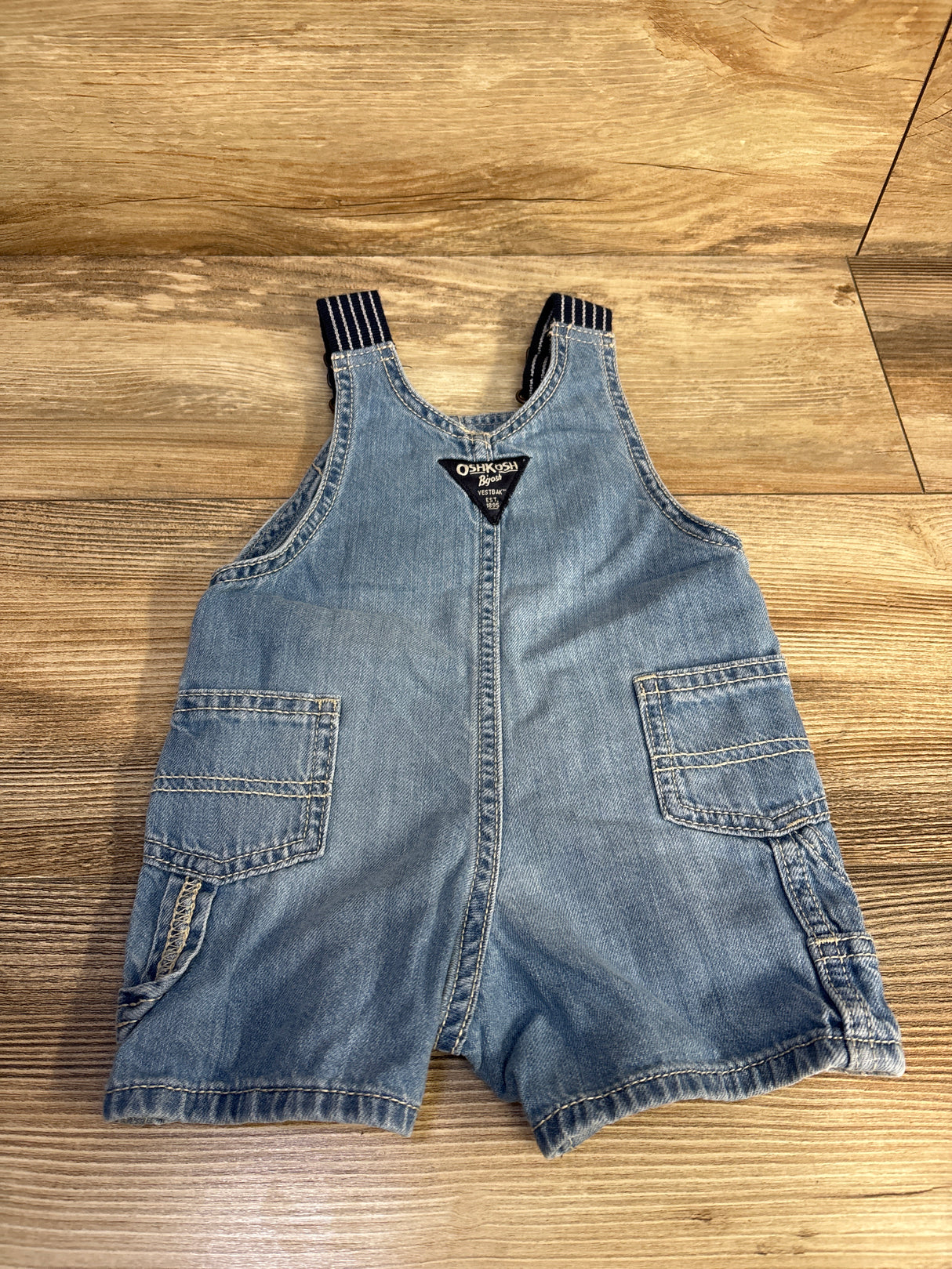 Oshkosh Denim Shortalls Blue sz 6m