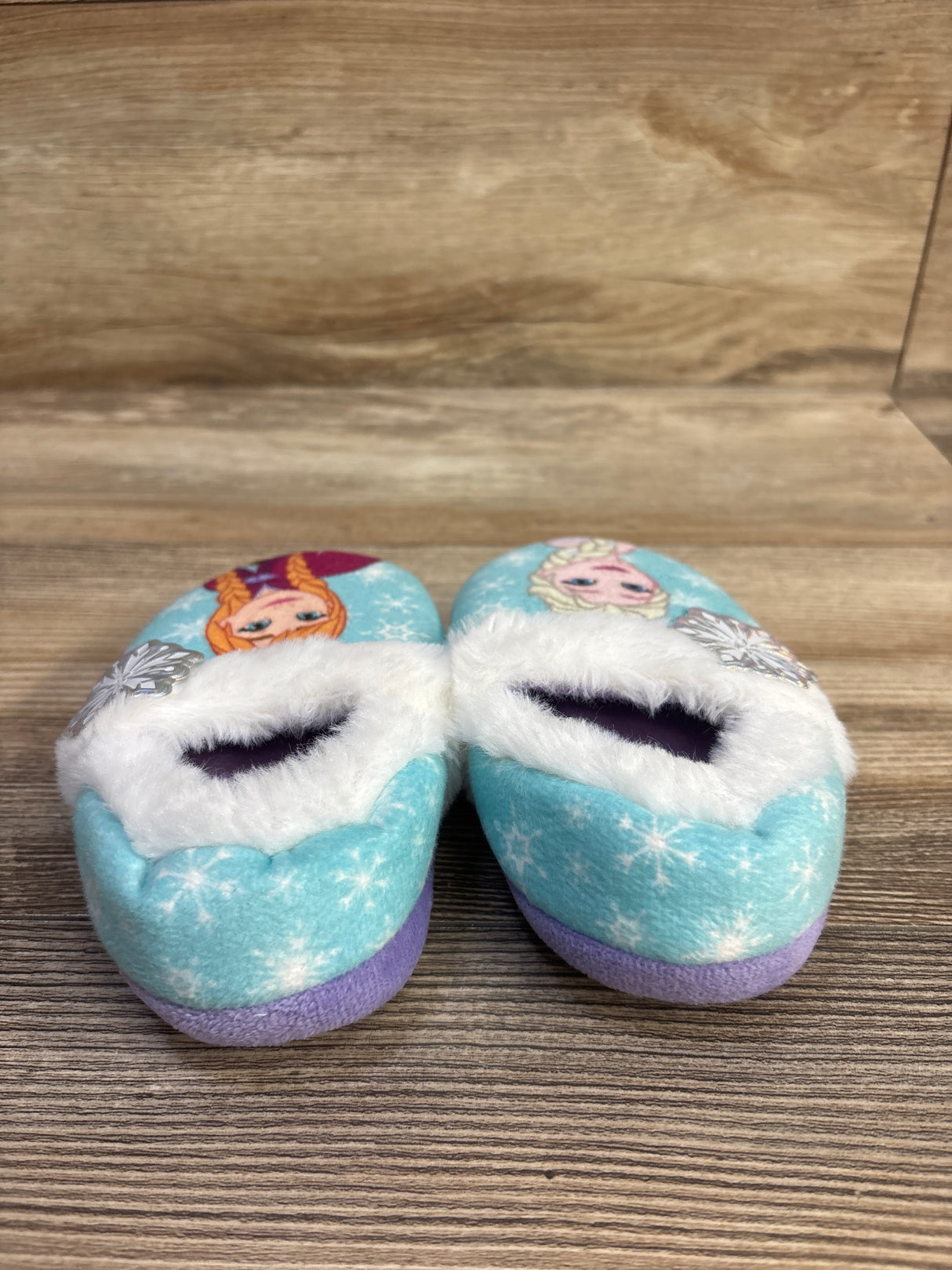 Disney Frozen Slippers Blue sz 7/8c