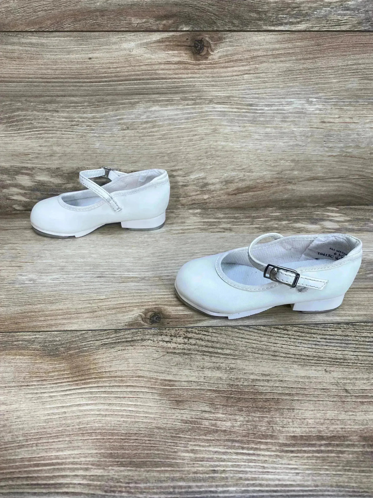 Theatricals Tap Buckle Shoes White Sz 6.5c - Me n Mommy To Be