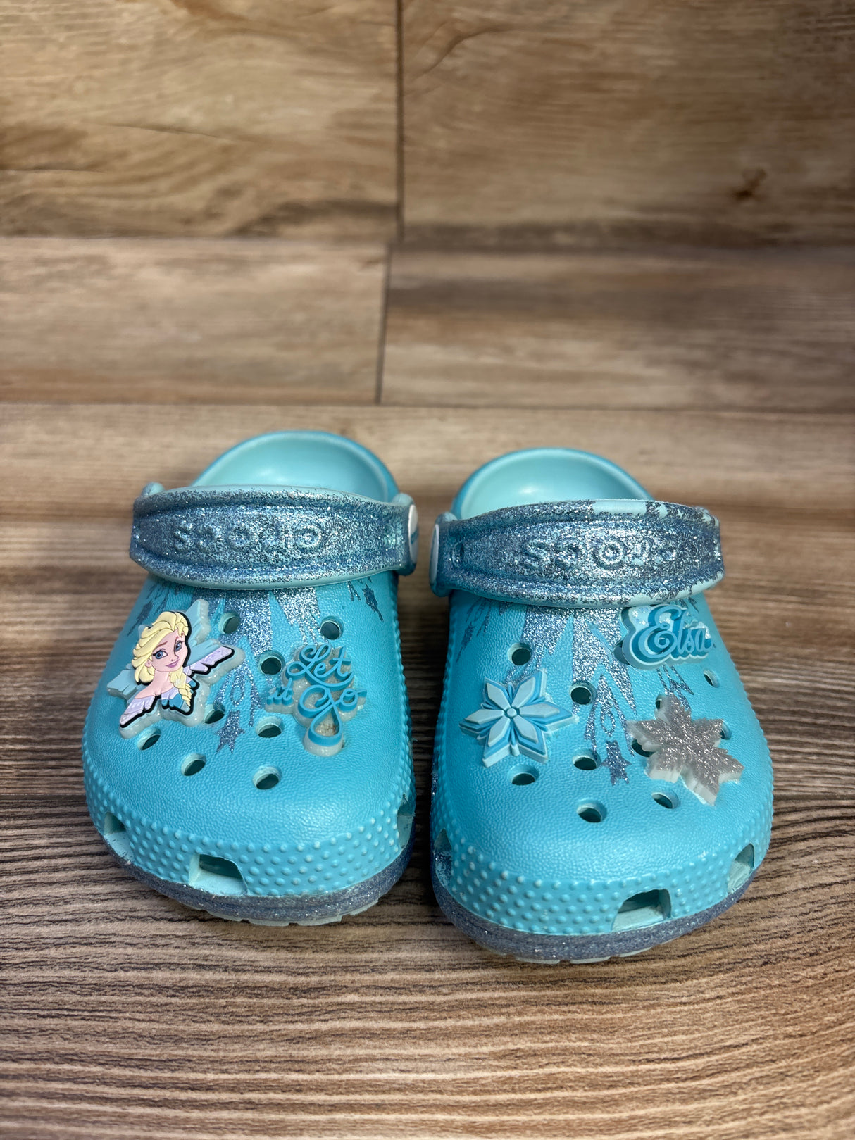 Crocs Frozen Classic Clogs Blue sz 6c