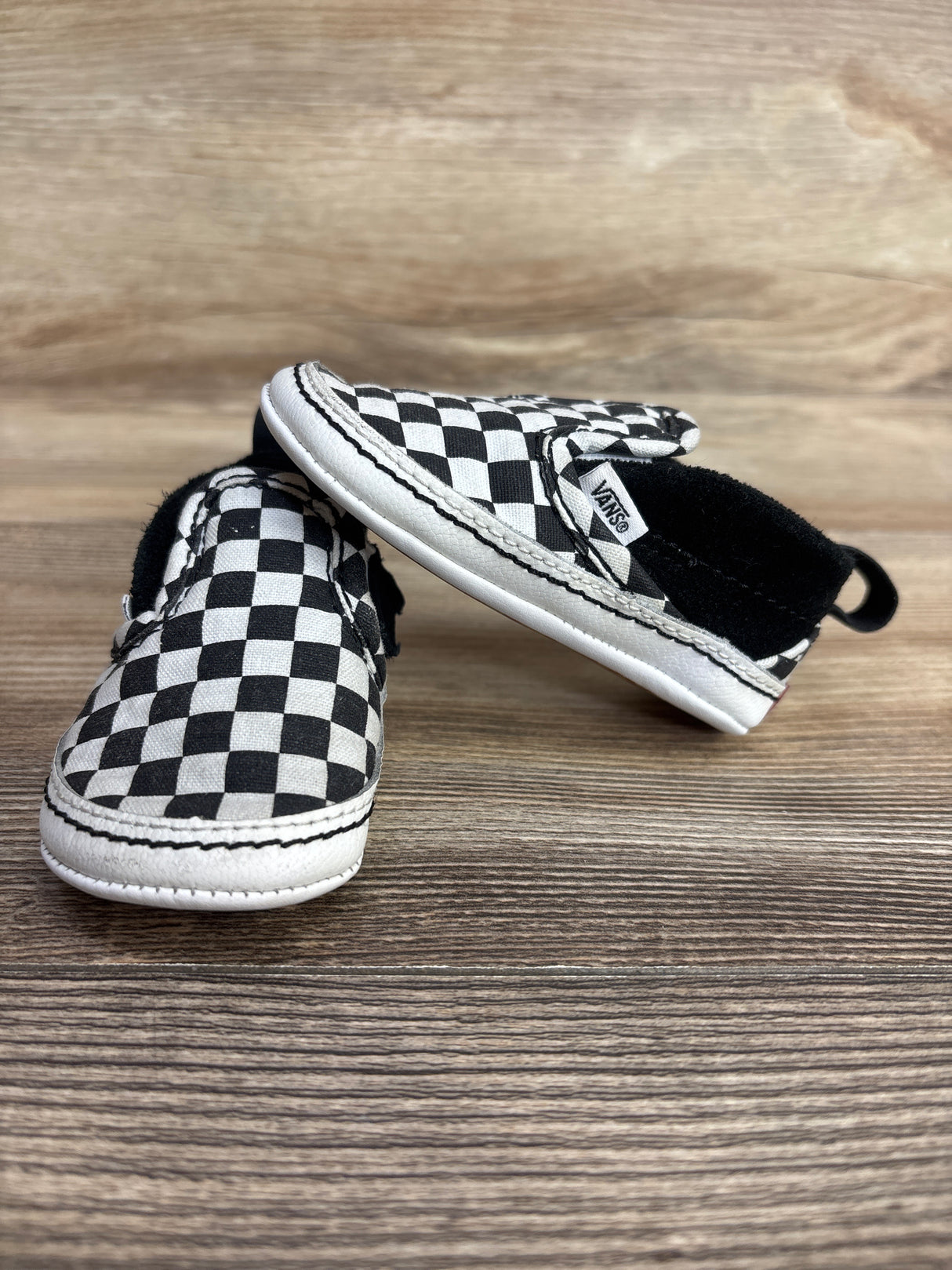 Vans Slip-On V Checkerboard Crib Shoes sz 3c