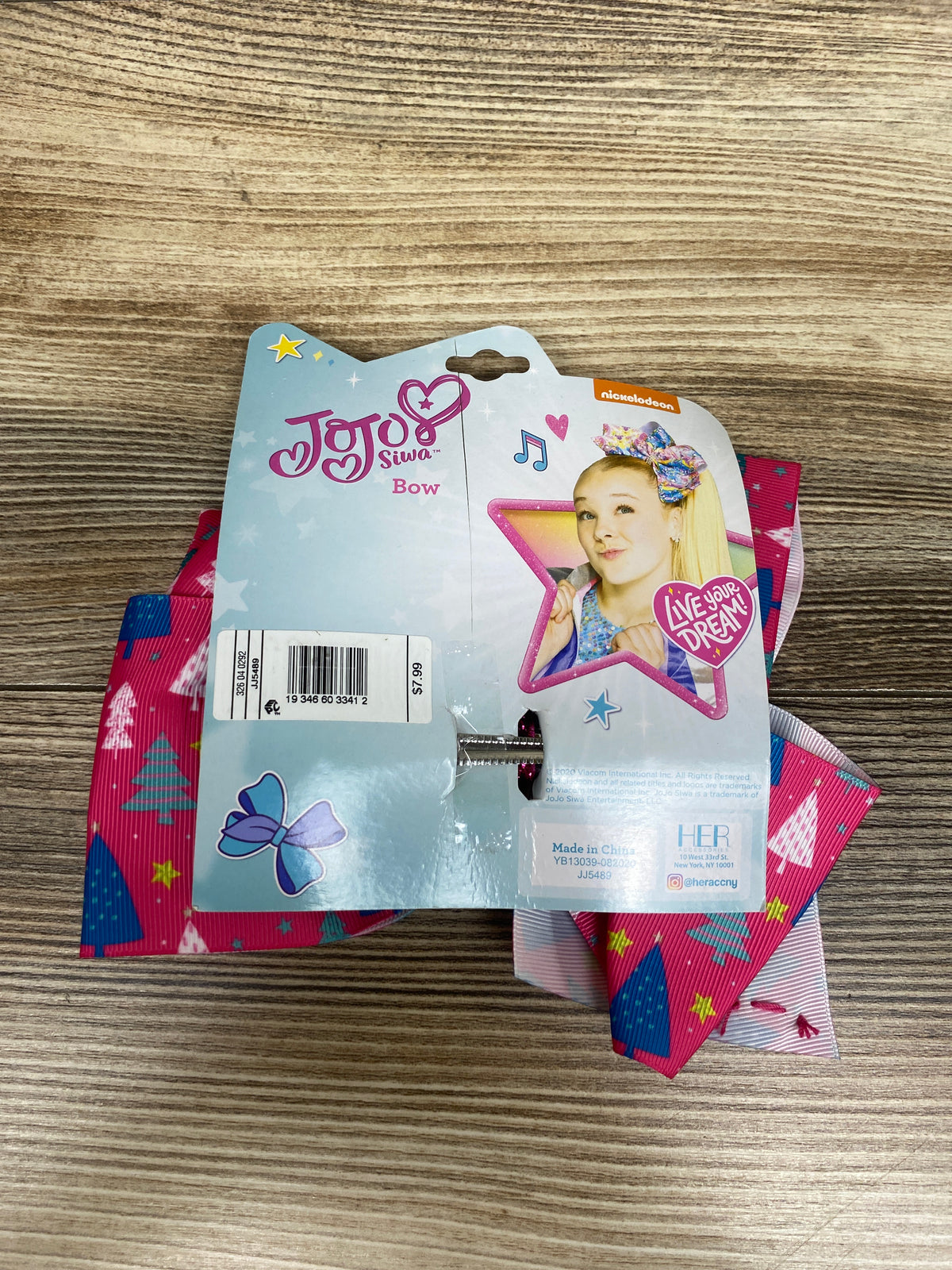 NEW Jojo Siwa Large Hair Bow - Christmas Trees