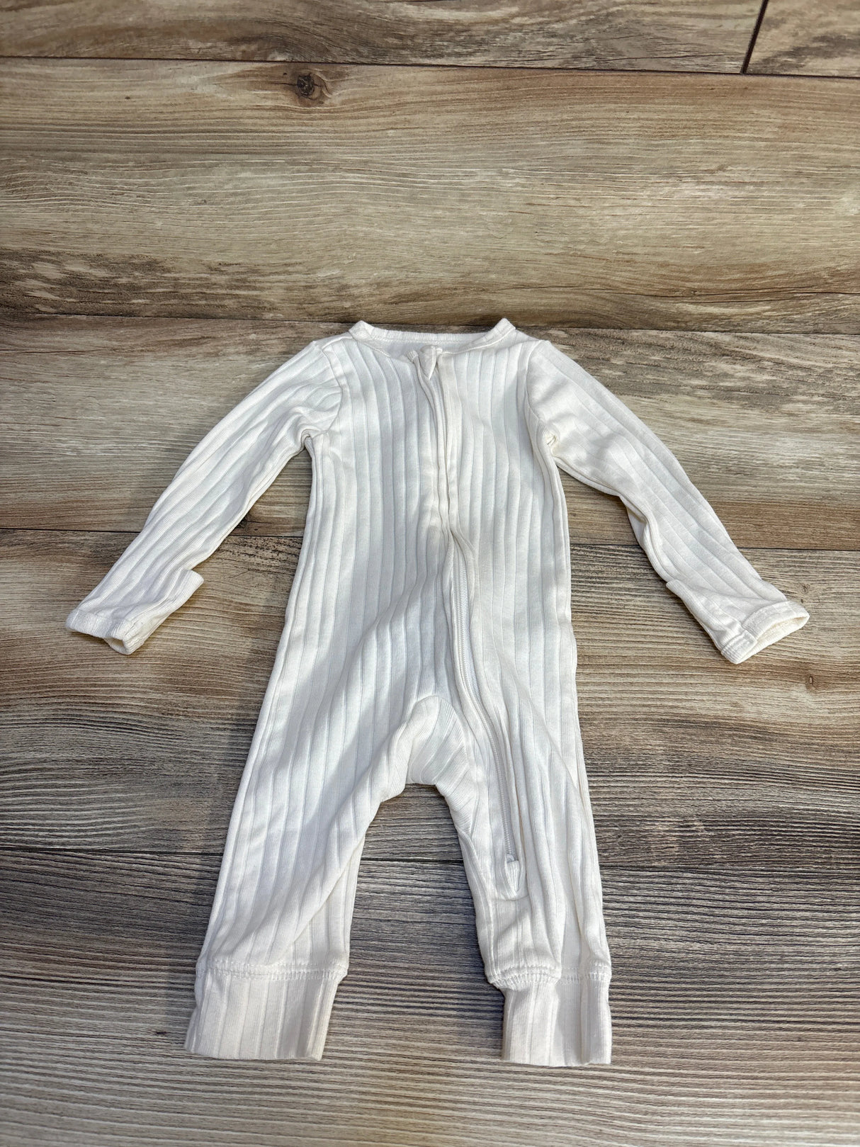 Carter's Ribbed Footless Sleeper White sz 3m