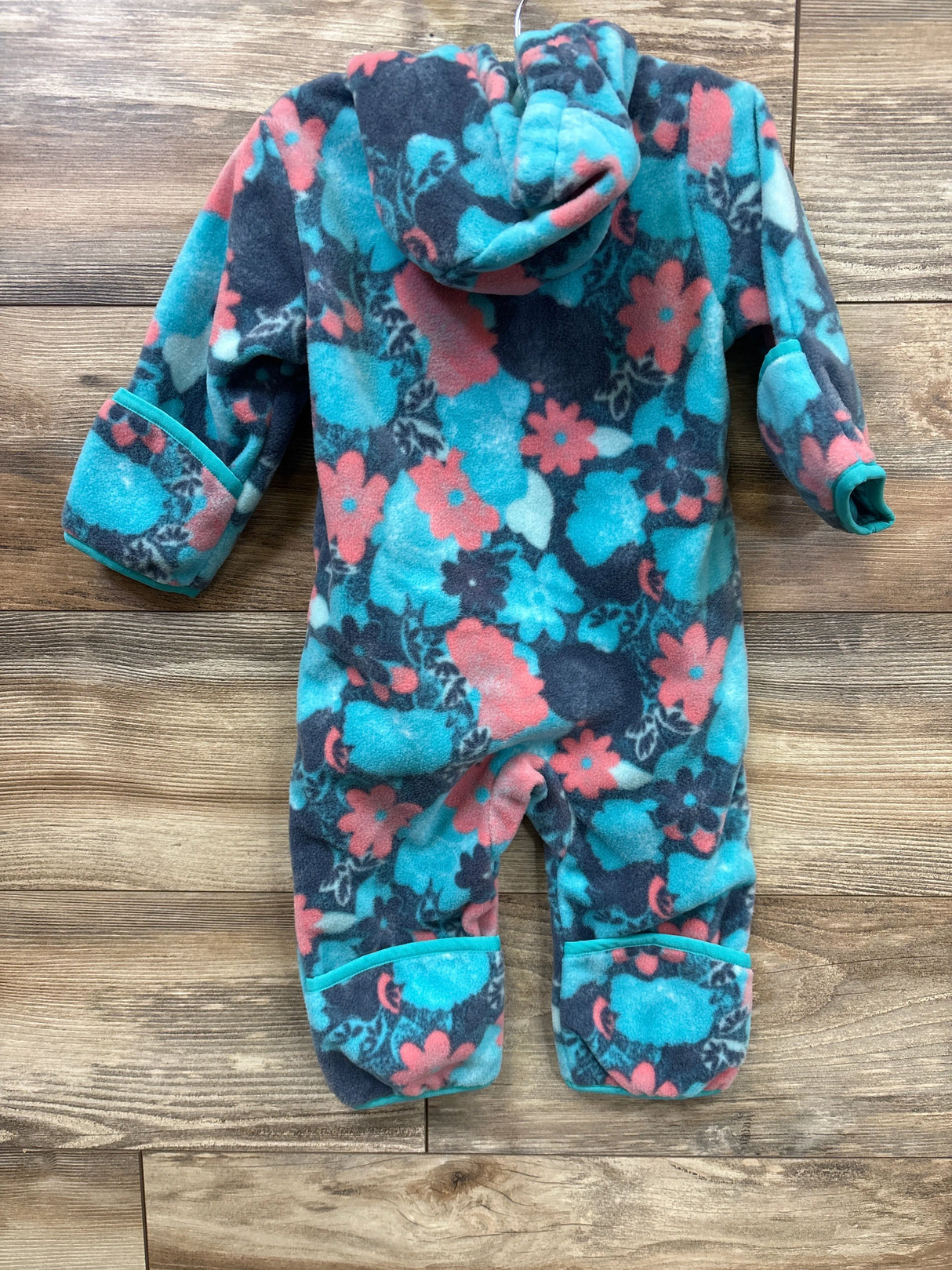 NEW Columbia Snowtop II Fleece Bunting Blue Floral sz 6-12m