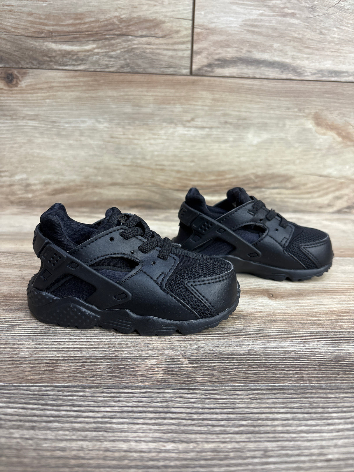 Nike Air Huarache Run TD Triple Black 6c