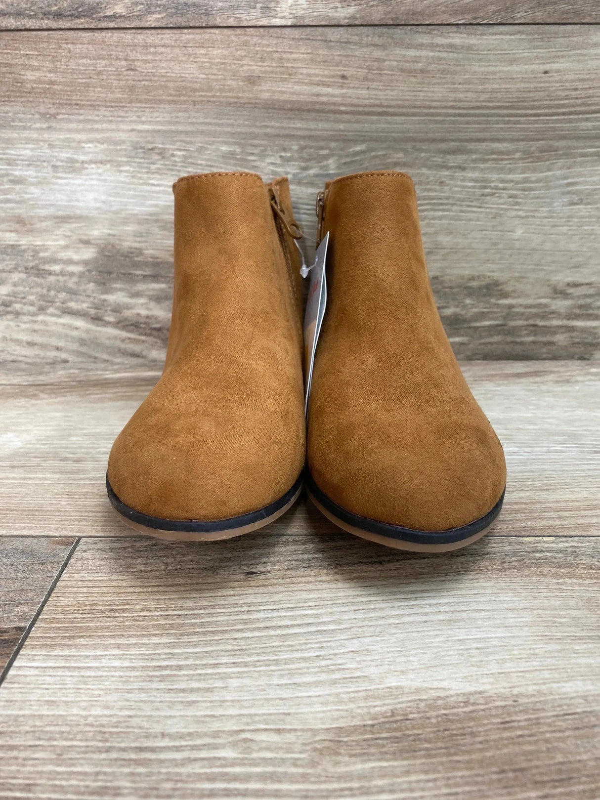 NEW Cat & Jack Girls' Opal Zipper Boots Cognac Sz 1Y - Me n Mommy To Be