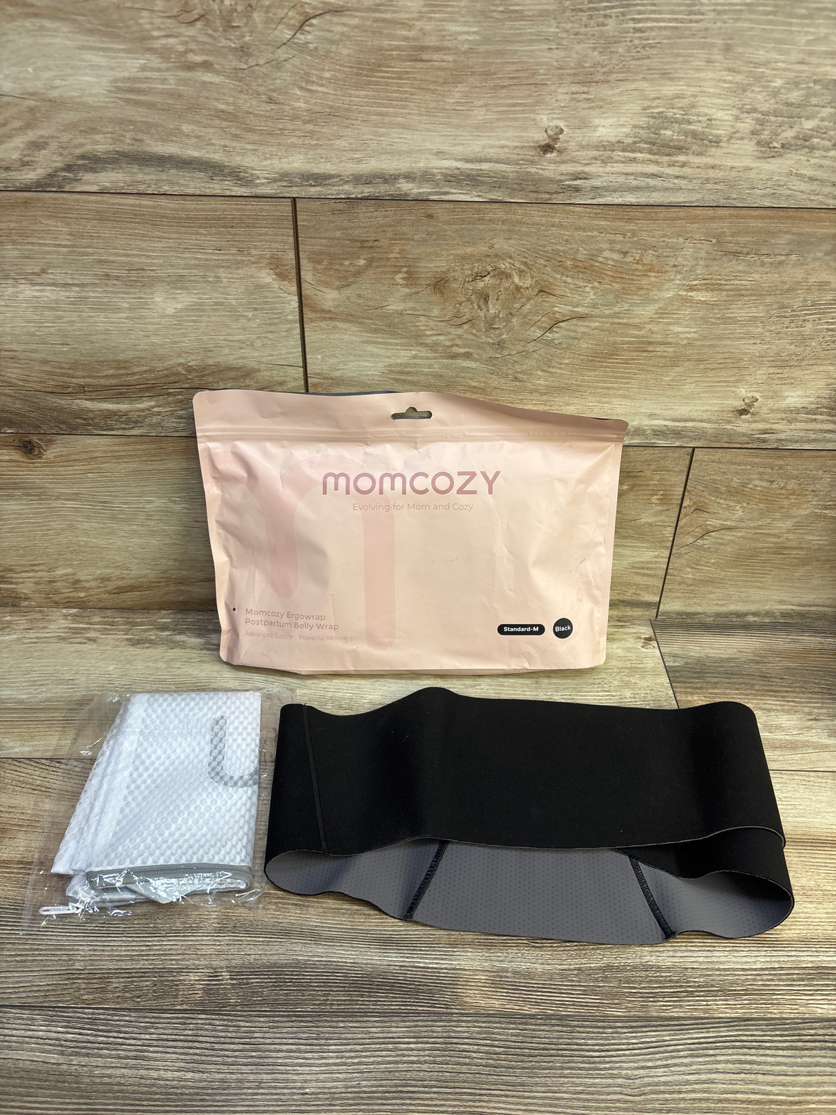Momcozy Ergowrap Postpartum Belly Wrap - Black sz Medium