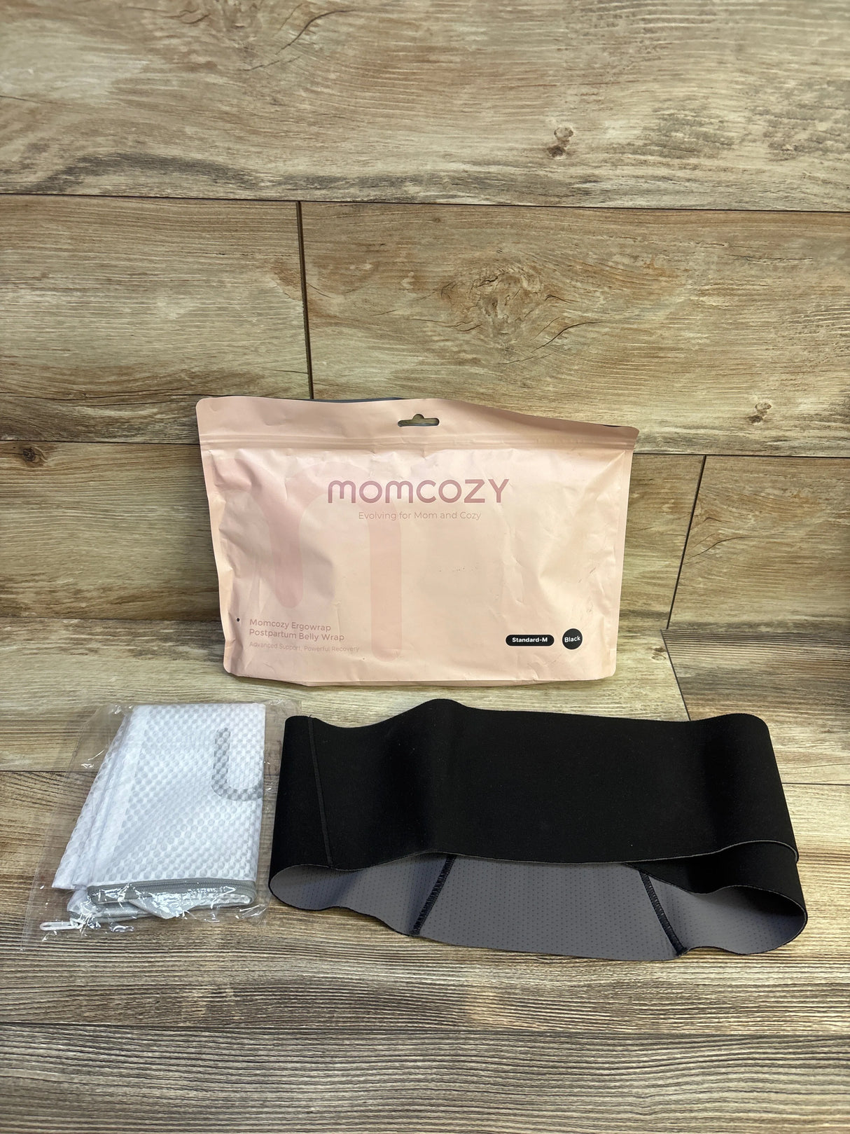 Momcozy Ergowrap Postpartum Belly Wrap - Black sz Medium