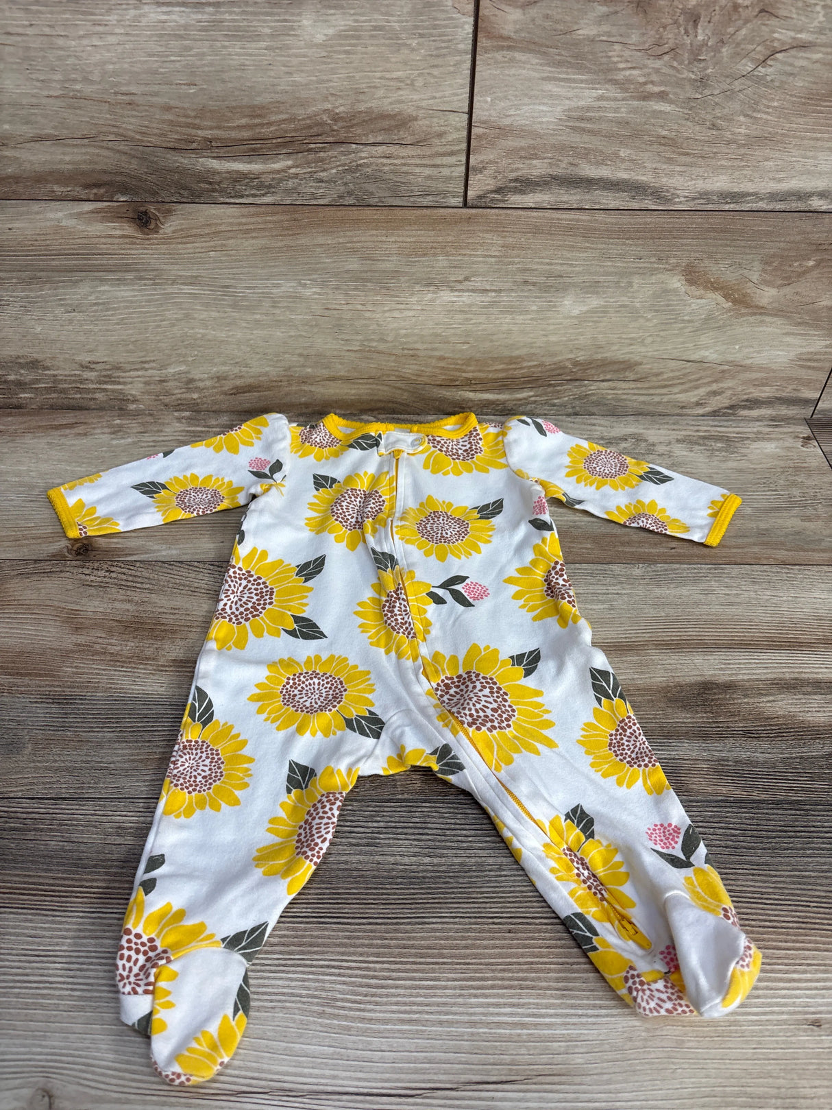 Carter's Floral Sleeper White sz 6m