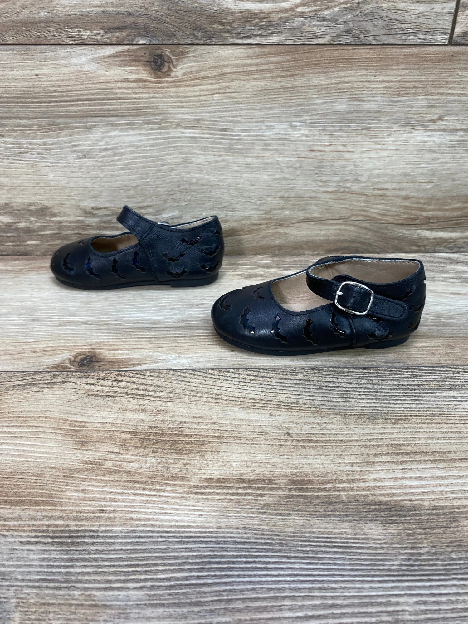 Spellbound Soles Mary Jane Flats Bats Cut Outs Black Sz 7c - Me n Mommy To Be