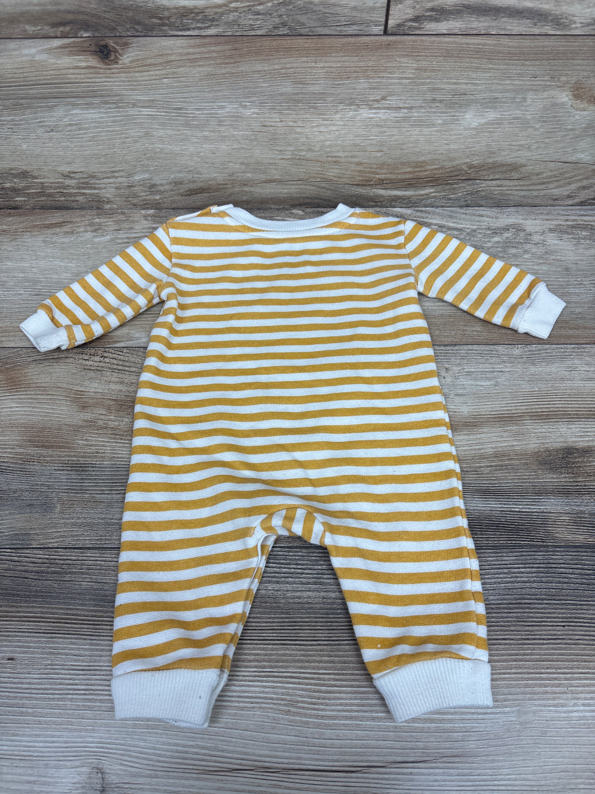 Disney Baby Winnie The Pooh Striped Coverall Yellow sz 3-6m