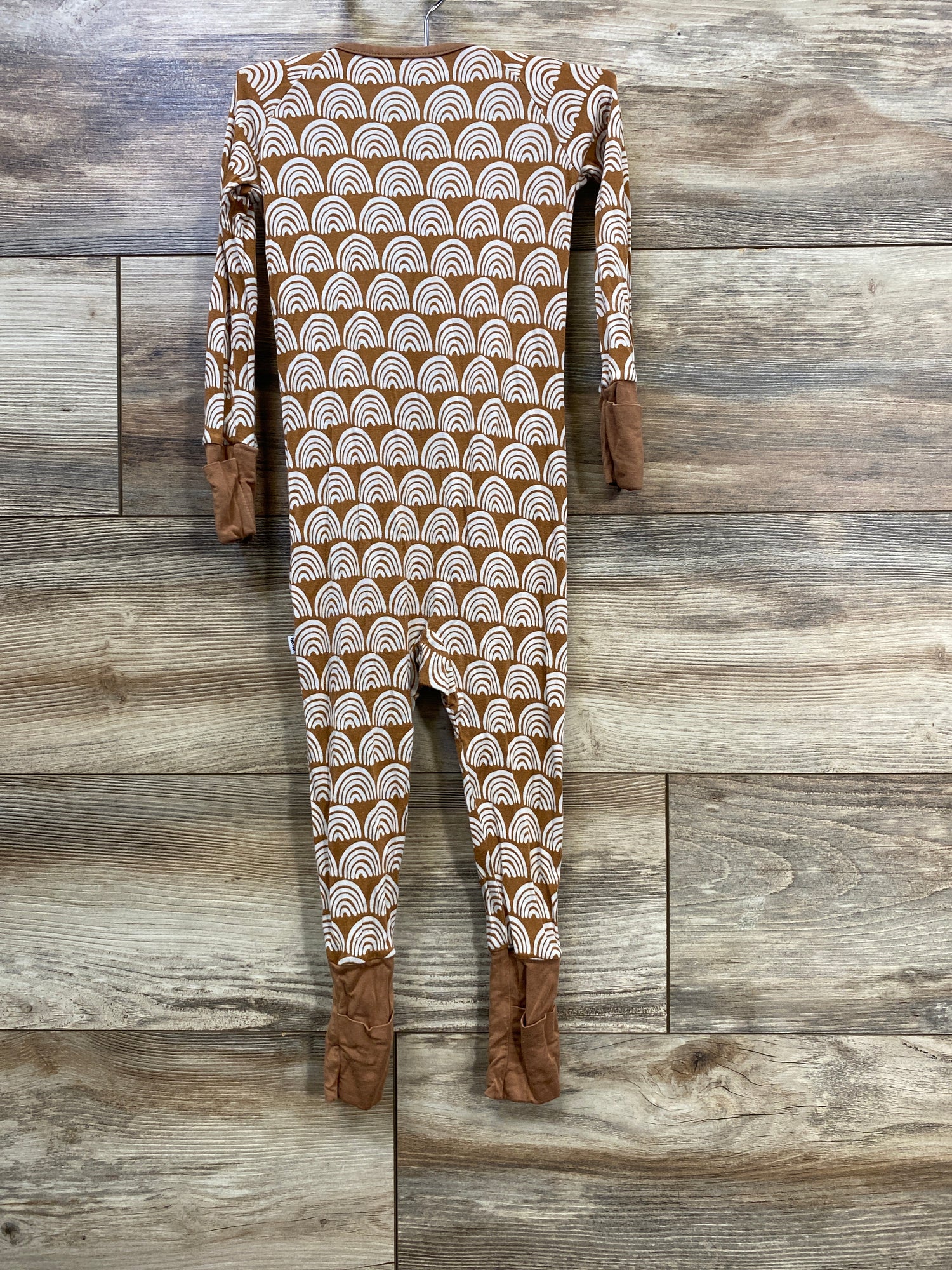 Little Sleepies Rust Rainbow Zippy sz 12-18m
