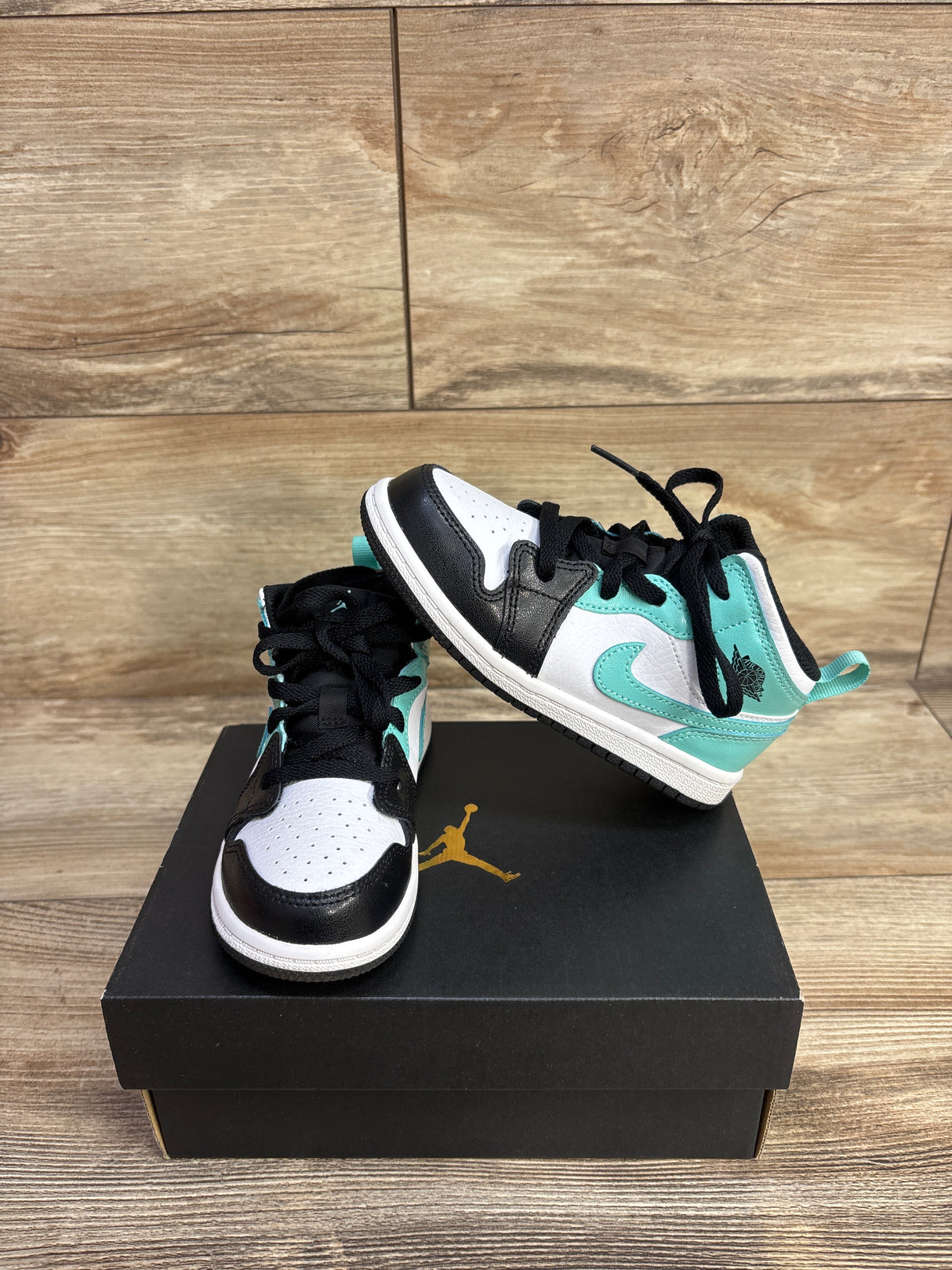 Air Jordan 1 Mid TD 'Tropical Twist' Sneakers sz 9c