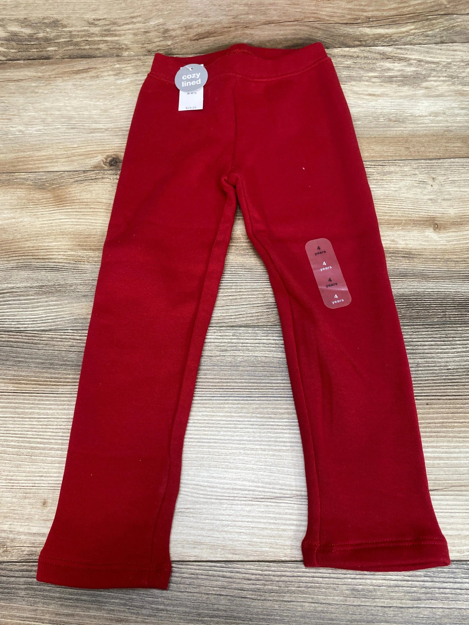 NEW Baby Gap Red Cozy Lined Leggings sz 4T - Me n Mommy To Be