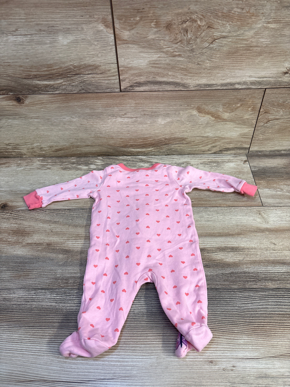 Koala Baby Heart Print Sleeper Pink sz 3m