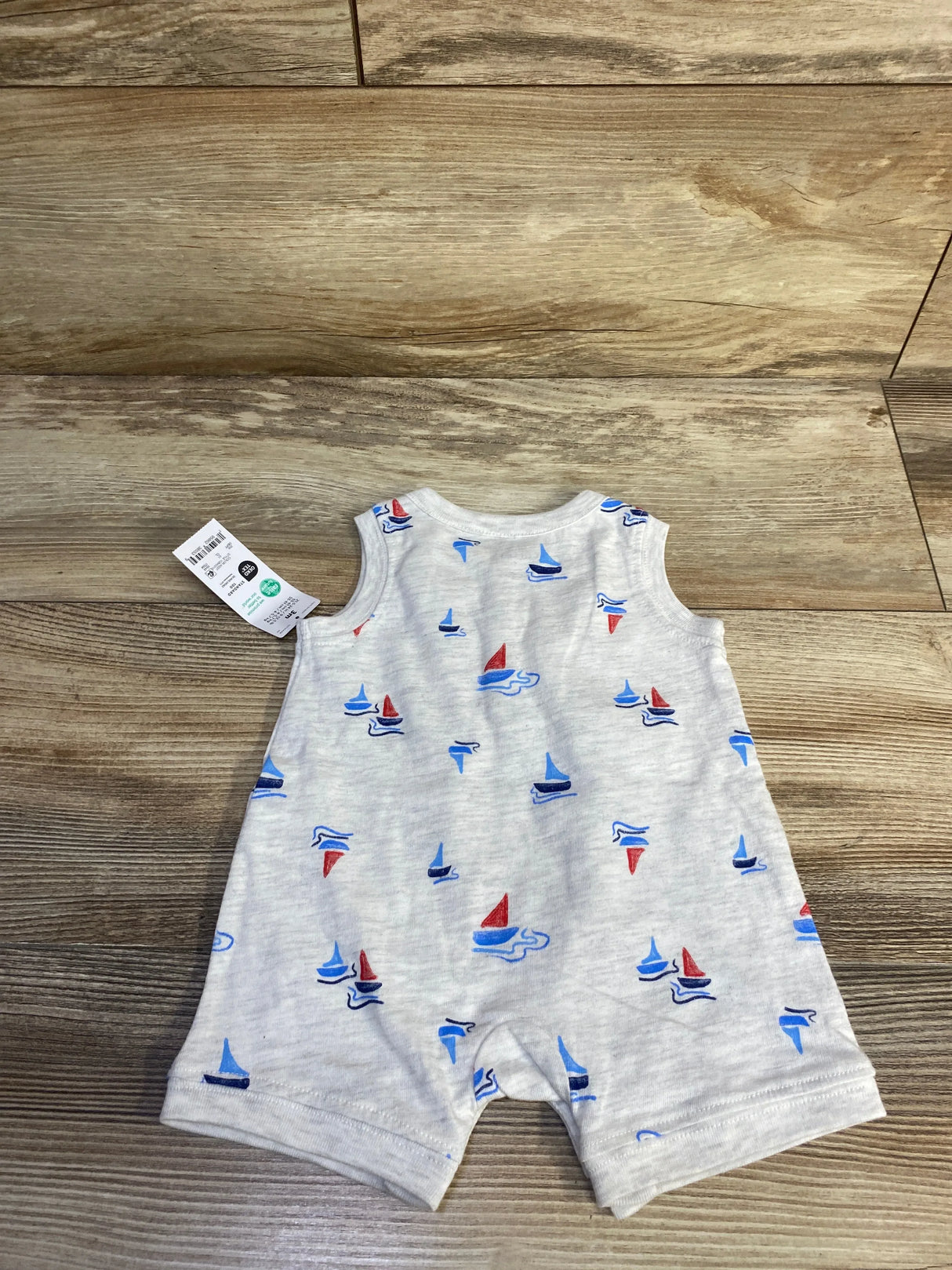 NEW Just One You Tank Henley Shortie Romper Grey sz 3m
