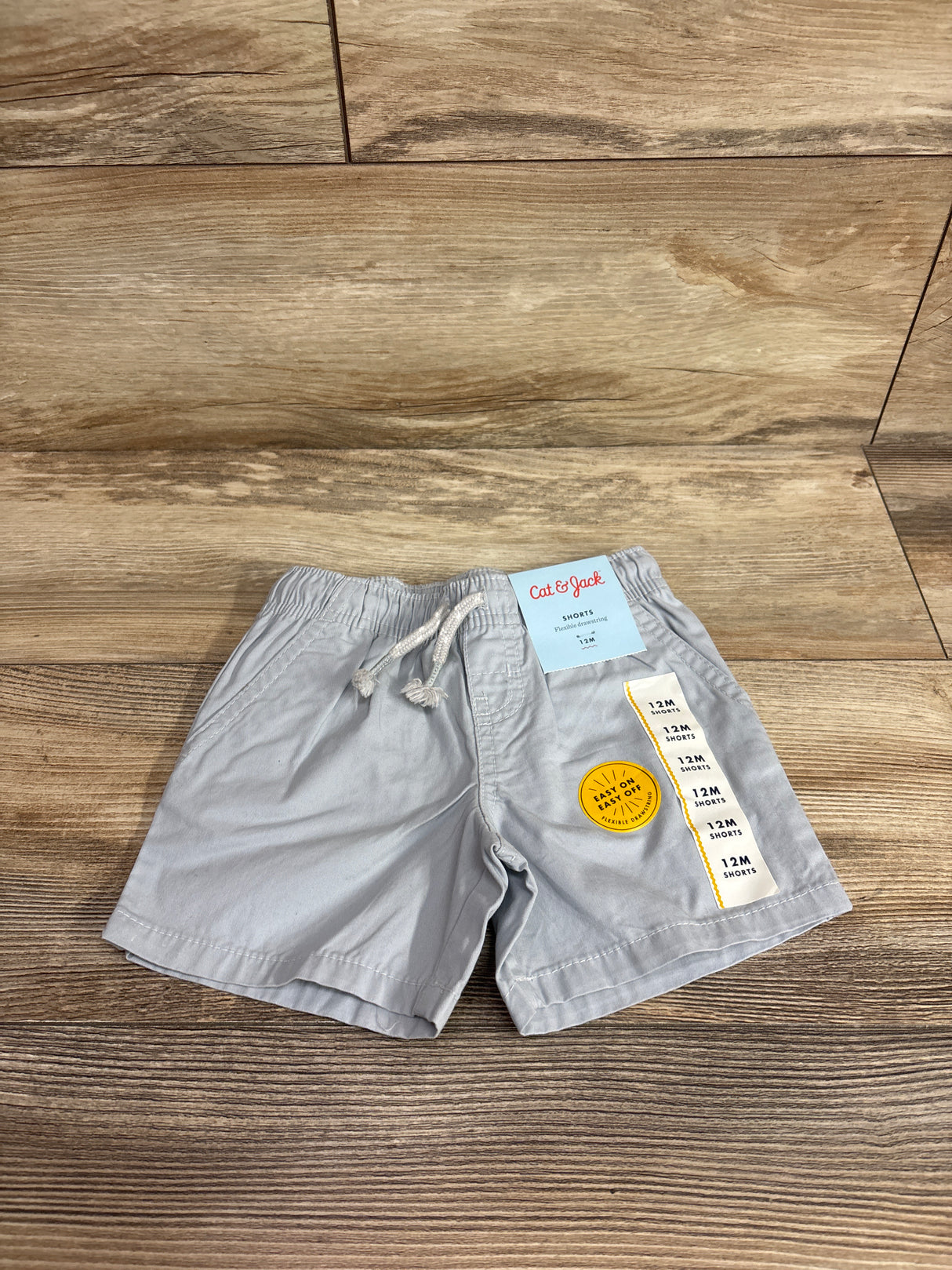 NEW Cat & Jack Pull-On Woven Shorts Grey sz 12m