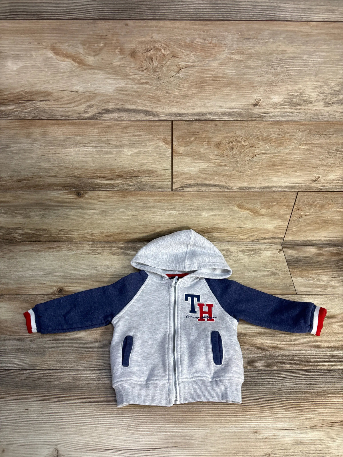 Tommy Hilfiger Full Zip Hoodie Grey sz 12m