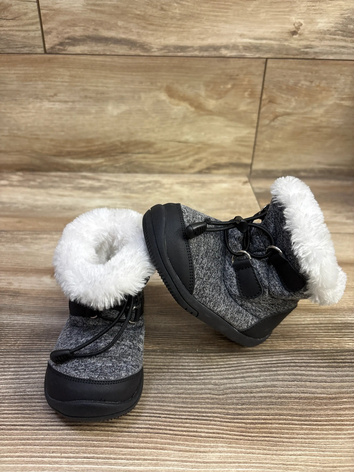 BMCITYBM Fur Lined Winter Snow Boots Grey sz 6c