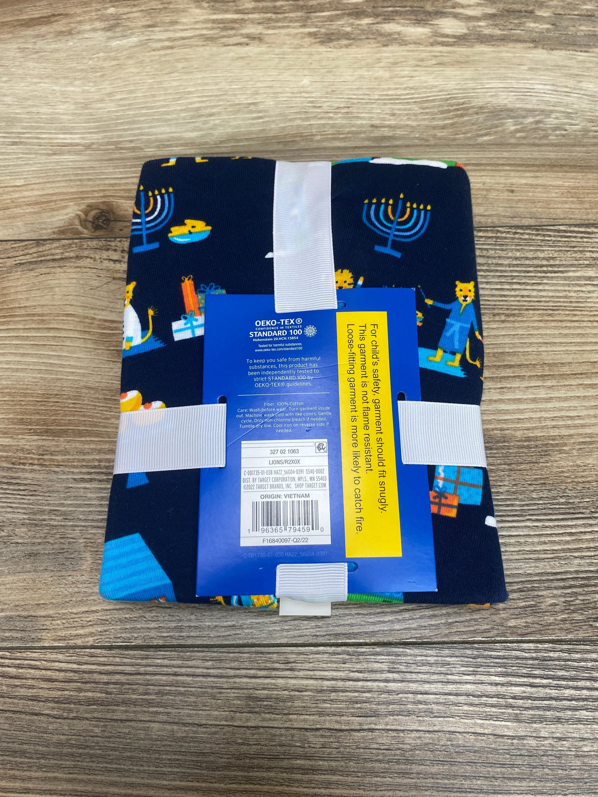 NEW Wondershop 2pc Hanukkah Pajama Set Lions Navy sz 18m - Me n Mommy To Be
