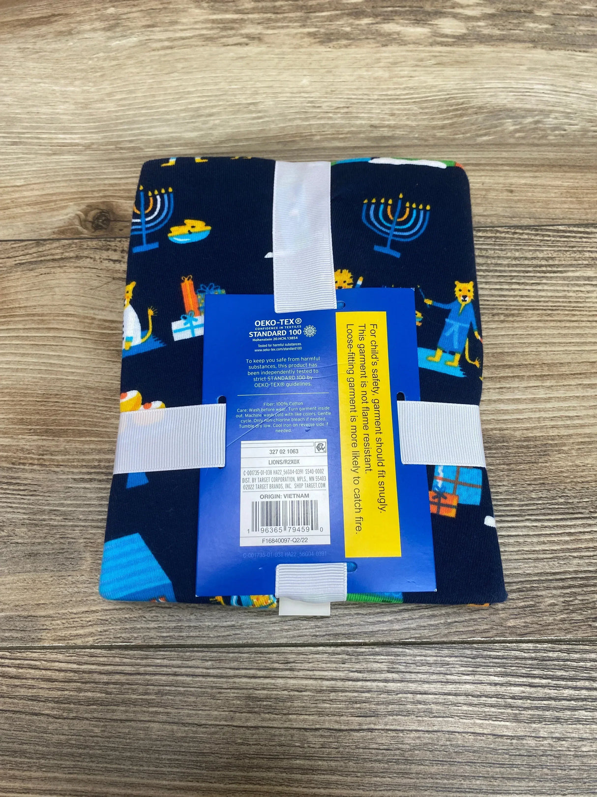 NEW Wondershop 2pc Hanukkah Pajama Set Lions Navy sz 18m - Me n Mommy To Be